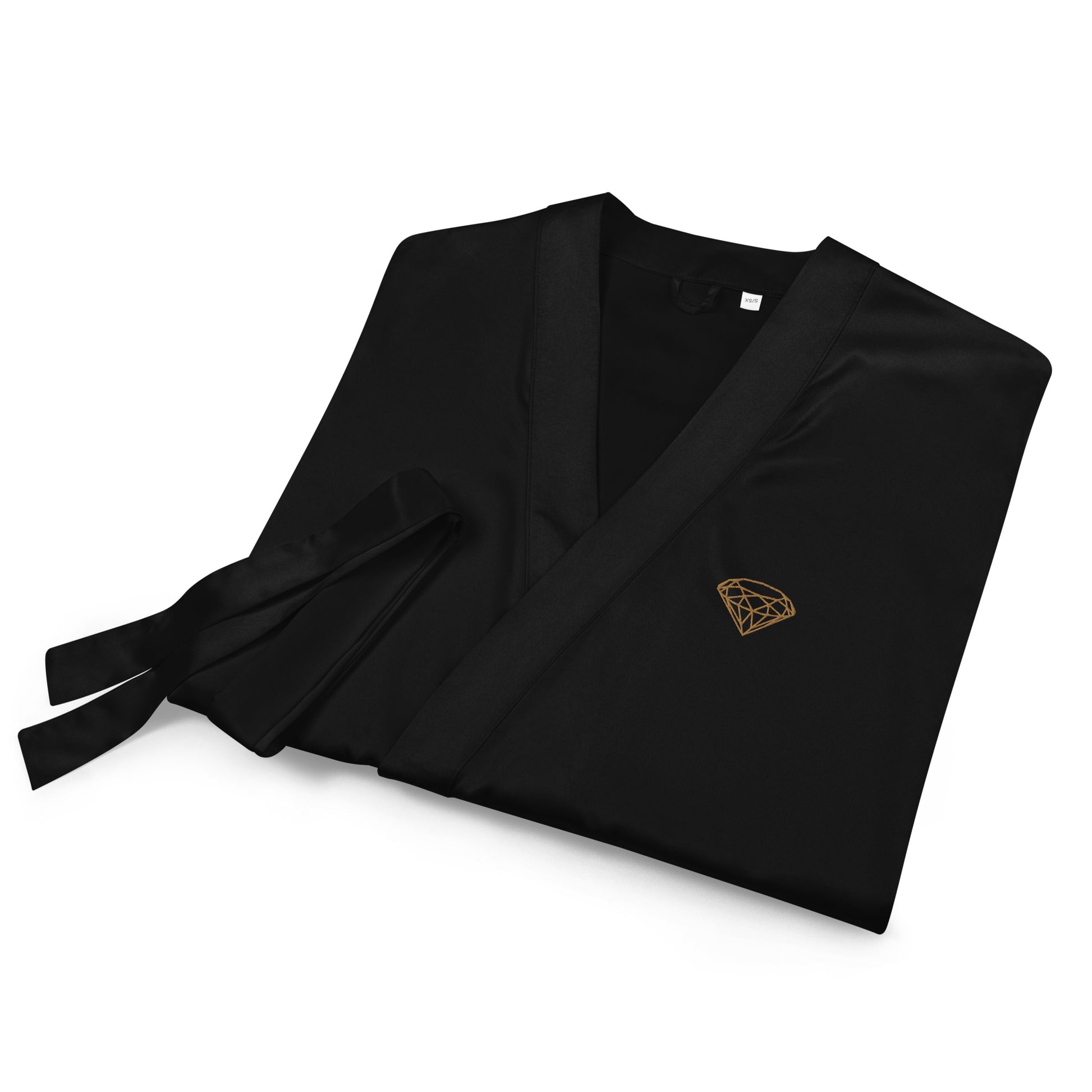 Satin robe Black --Donna G.--