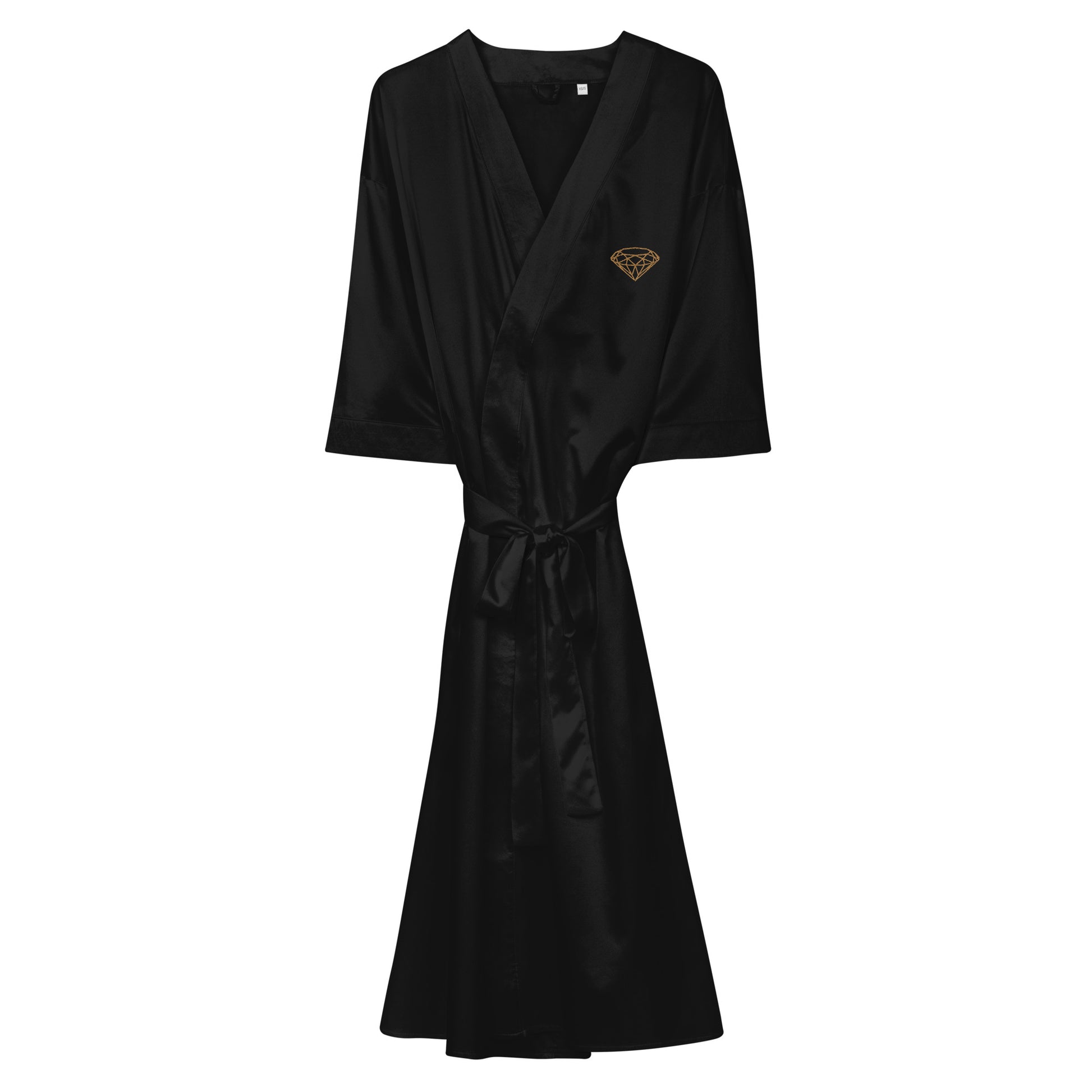 Satin robe Black --Donna G.--