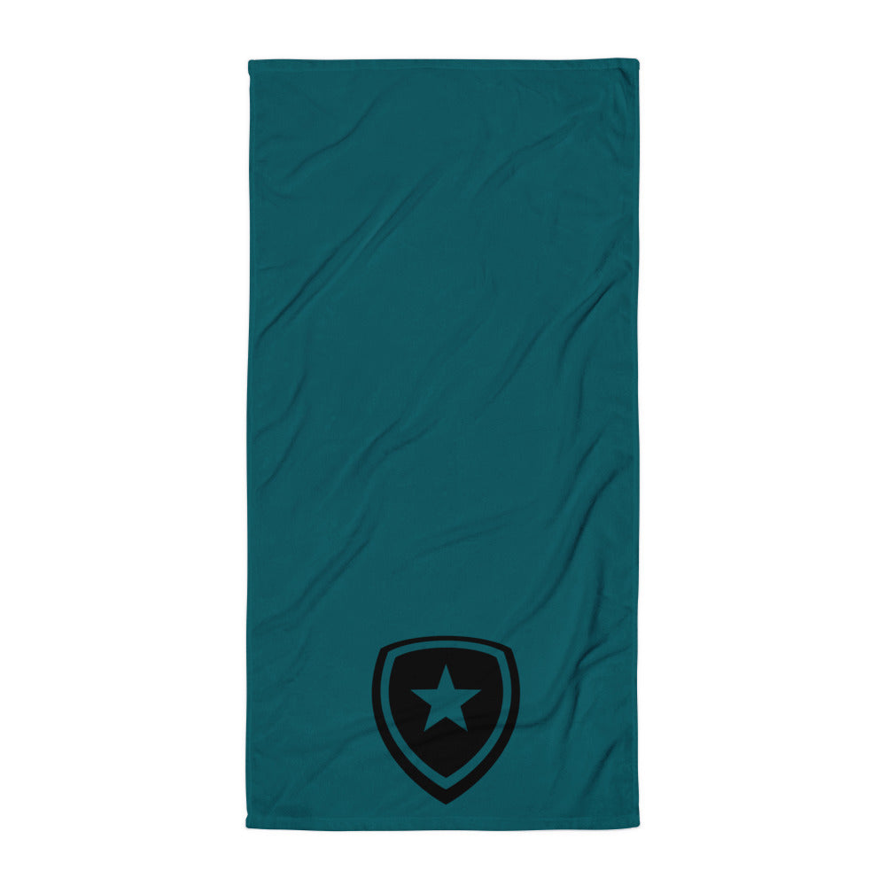 Luxe badkamer handdoek --CH Style-- | Azuurblauw |