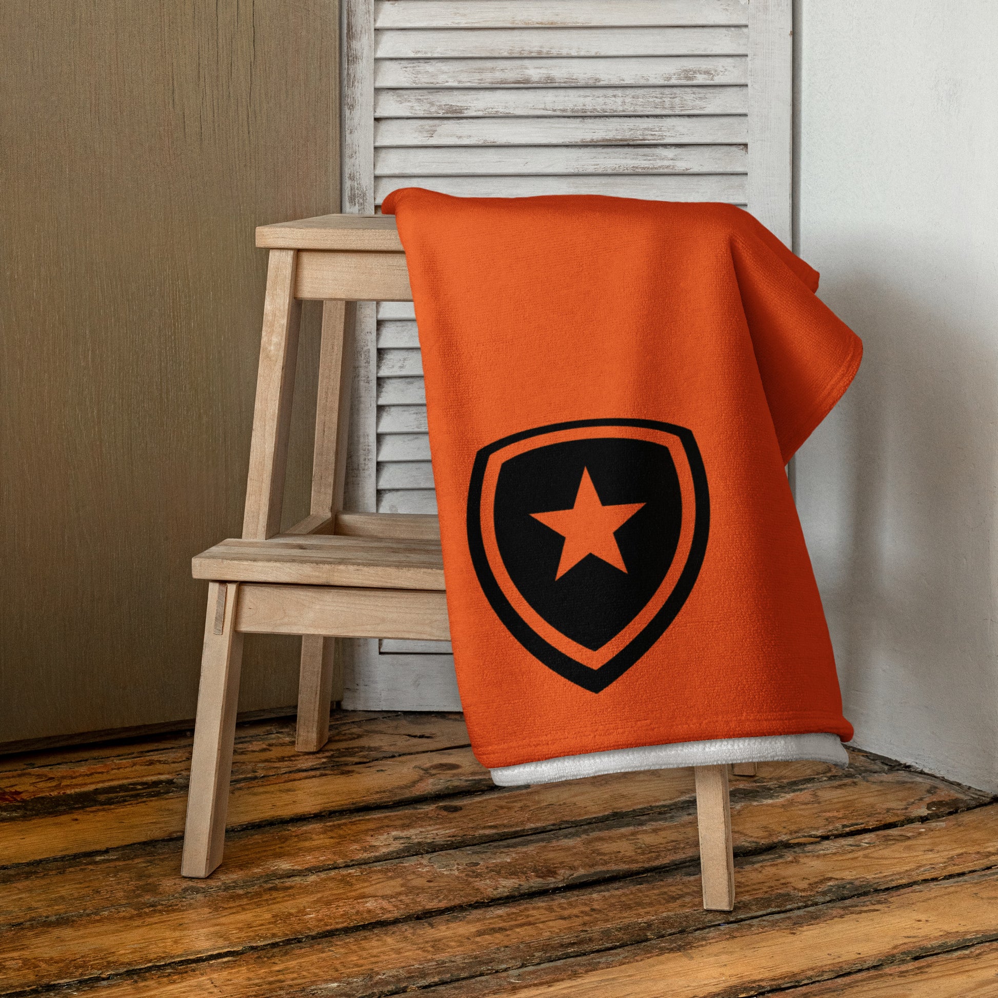 Luxe badkamer handdoek --CH Style-- | Oranje |