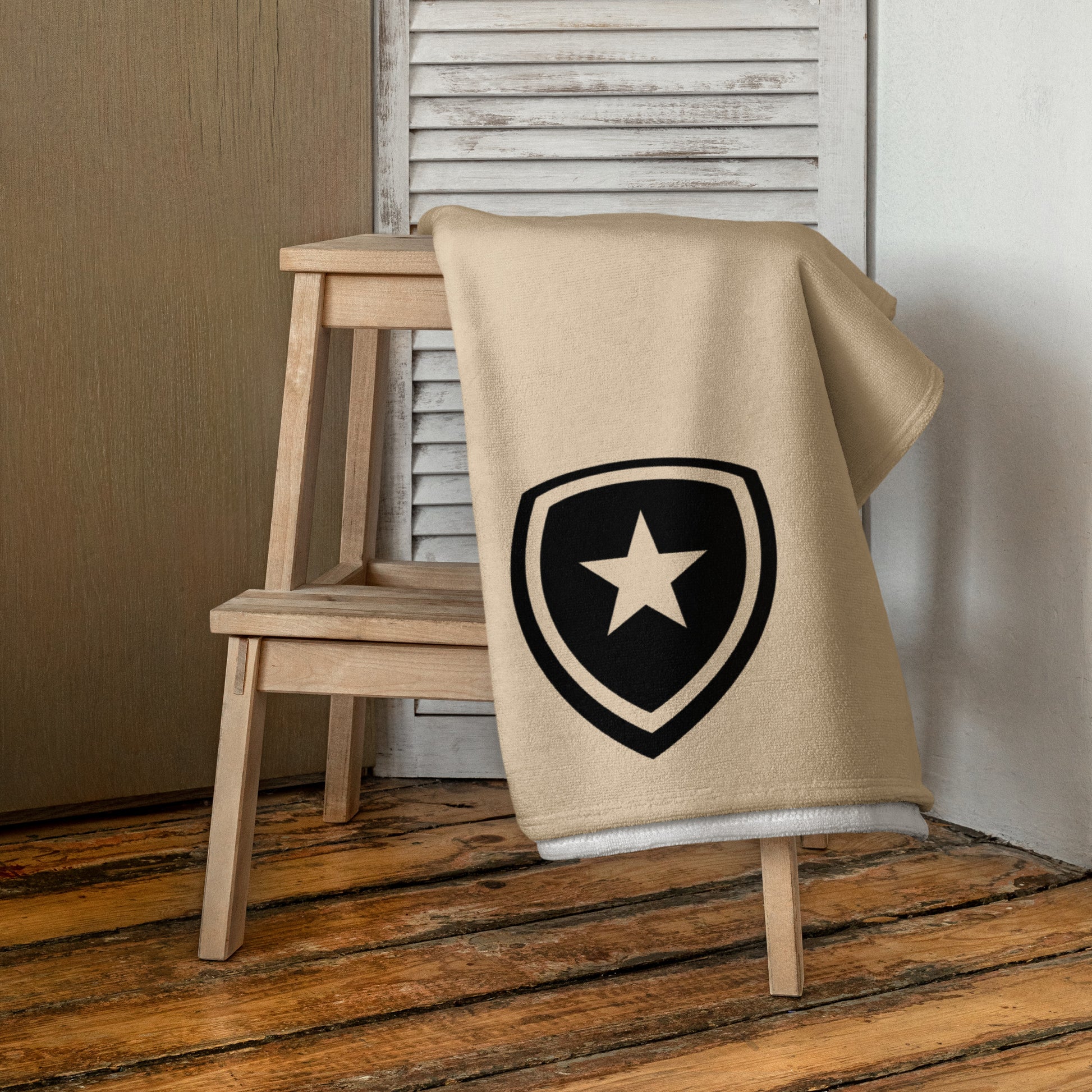 Luxe badkamer handdoek --CH Style-- | Champagne |