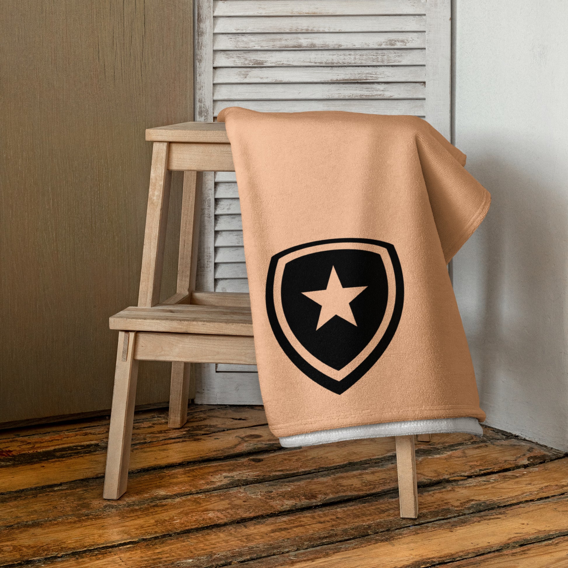 Luxe badkamer handdoek --CH Style-- | Peach |