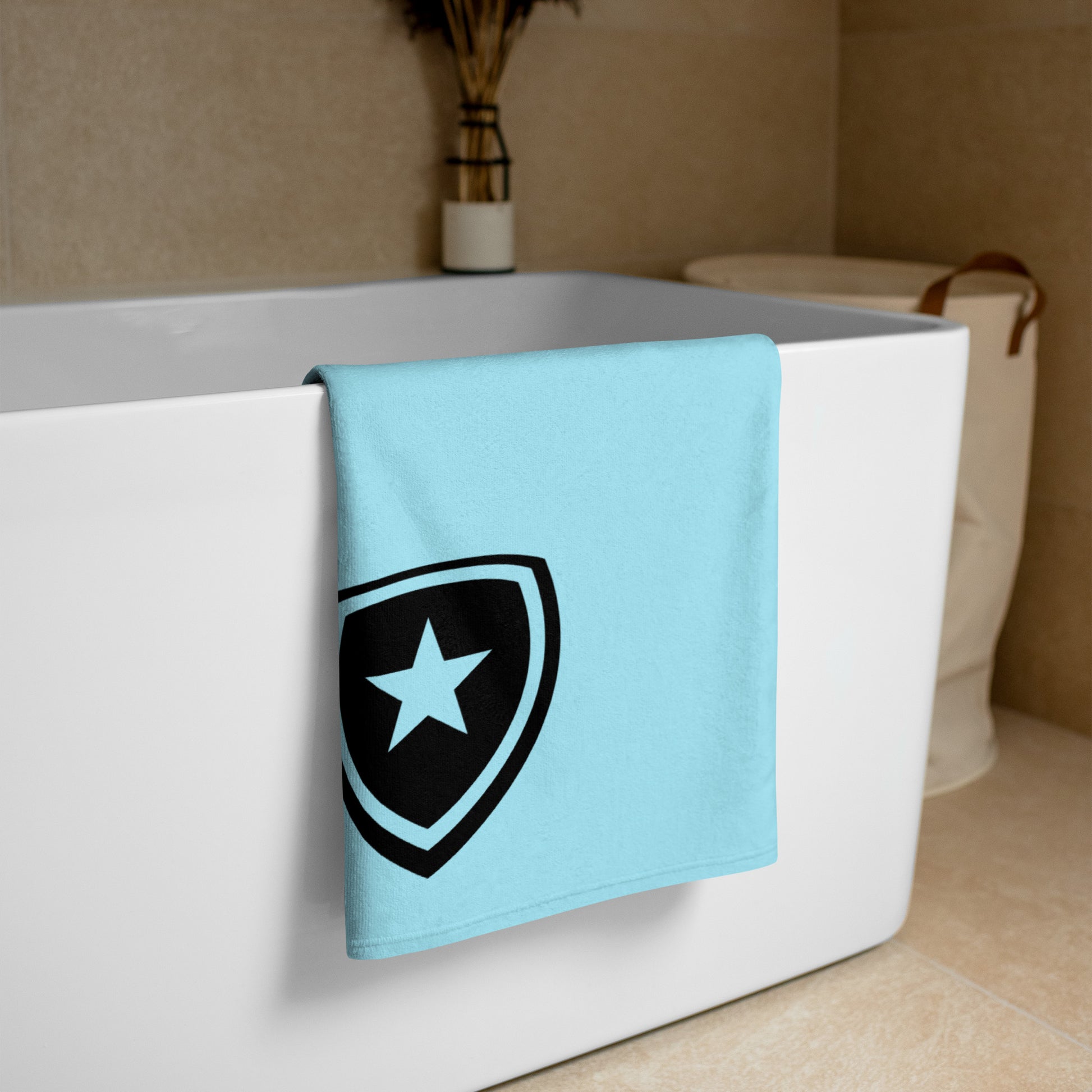 Luxe badkamer handdoek --CH Style-- | Lichtblauw |