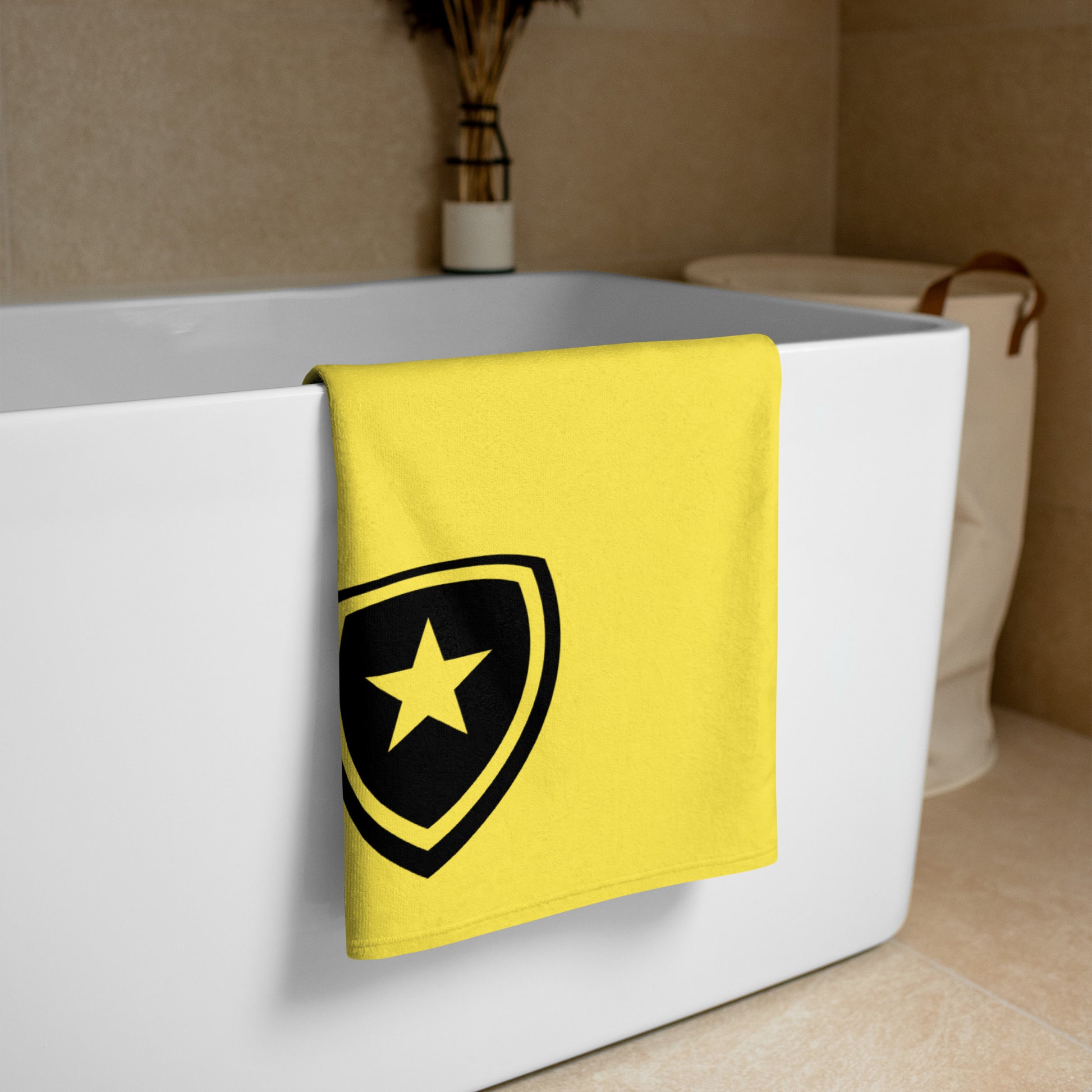 Luxe badkamer handdoek --CH Style-- | Geel |