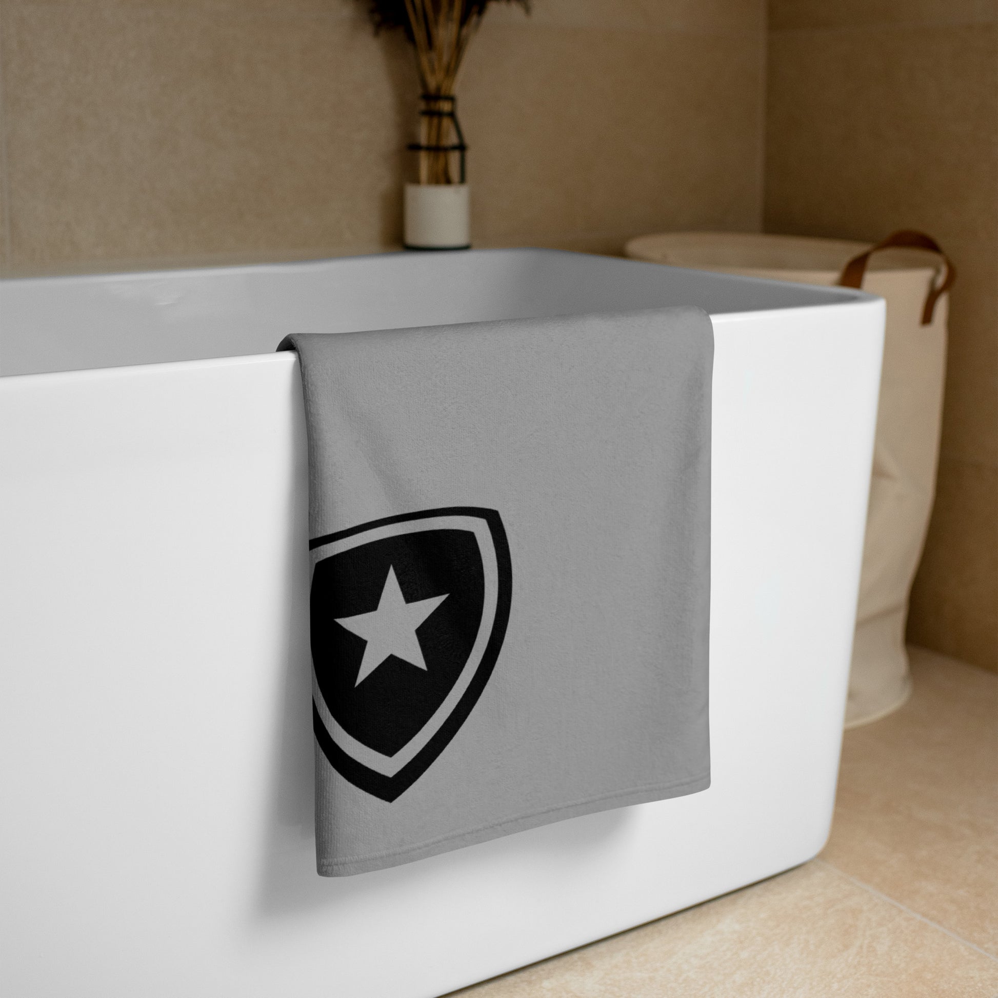 Luxe badkamer handdoek --CH Style-- | Grijs |