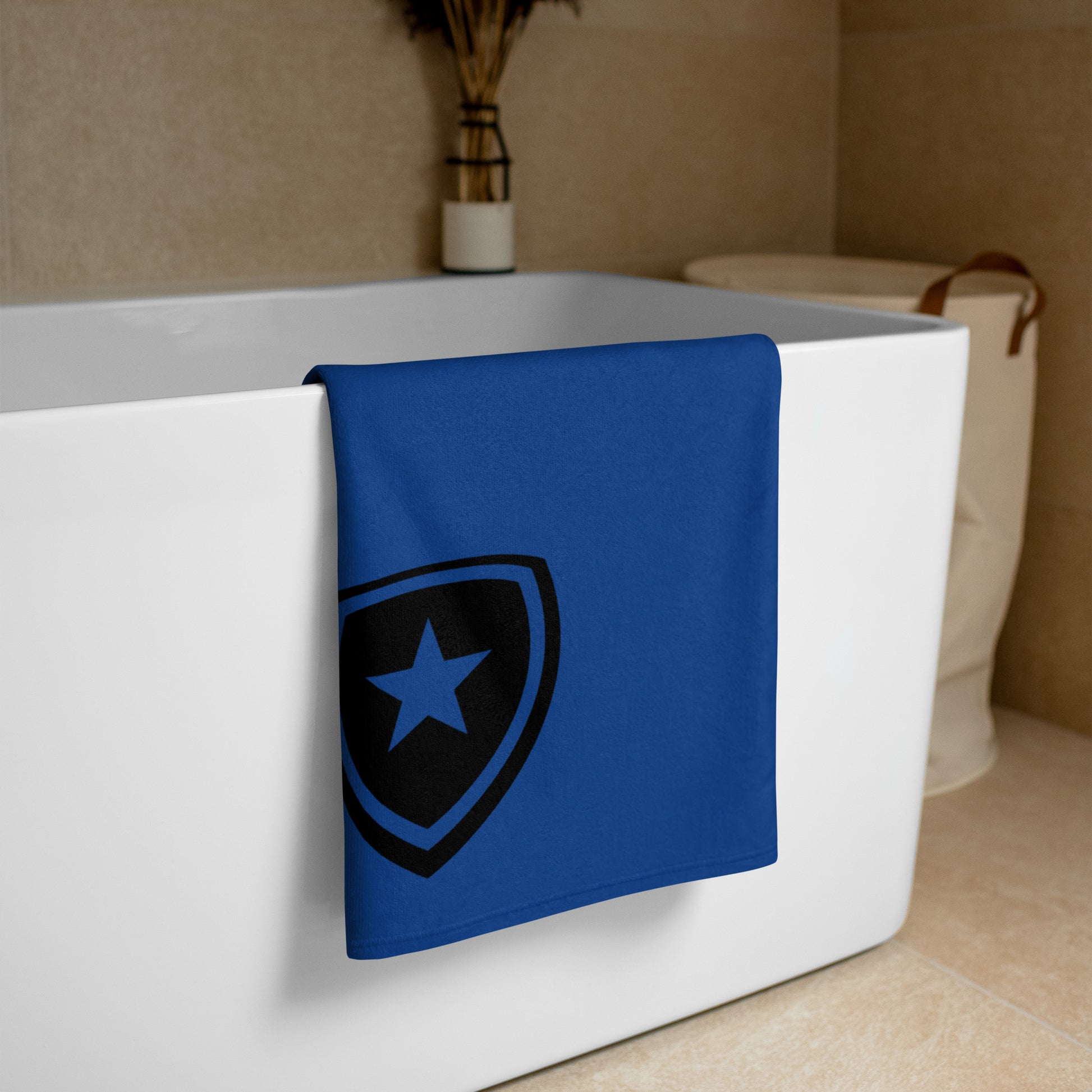 Luxe badkamer handdoek --CH Style-- | Blauw |