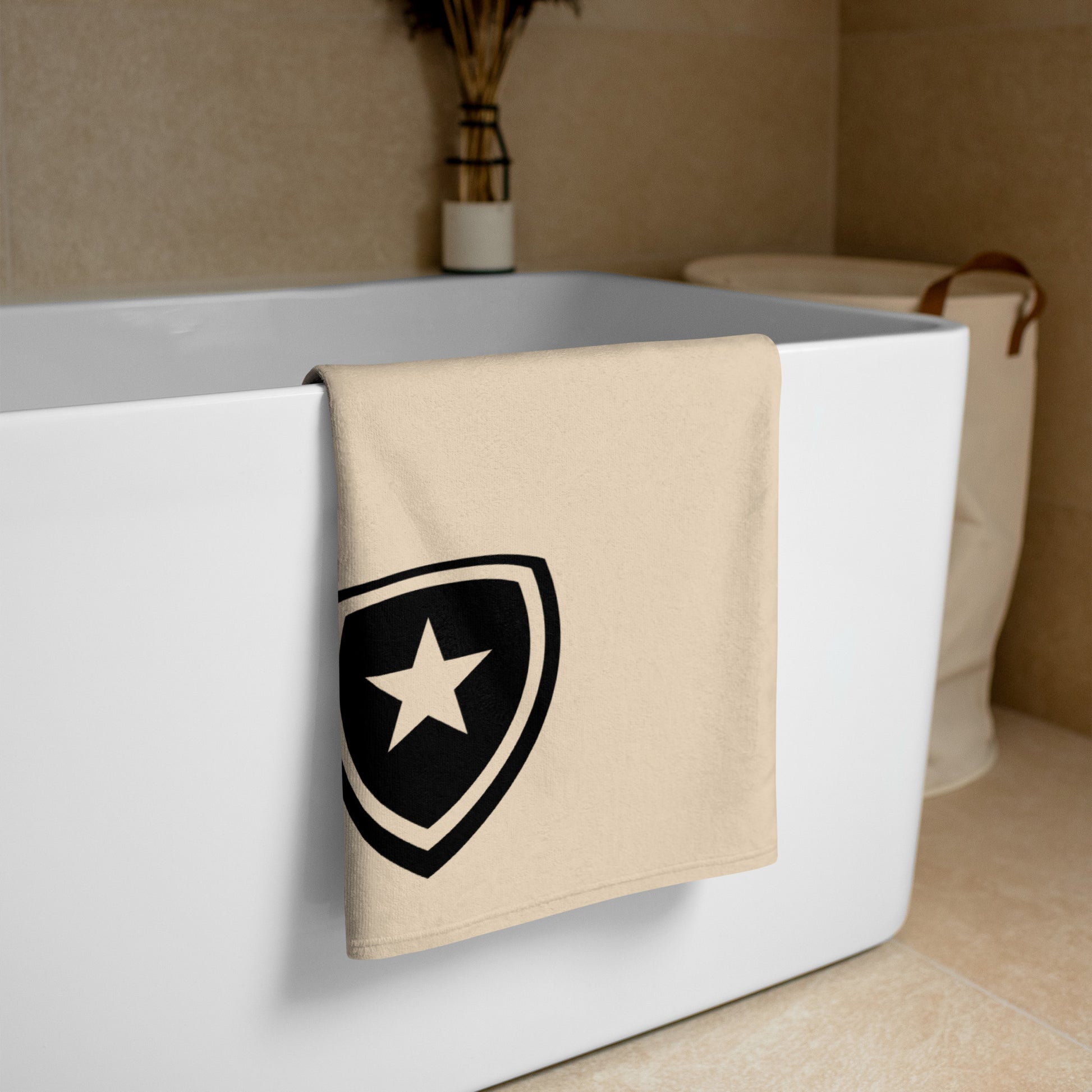 Luxe badkamer handdoek --CH Style-- | Champagne |