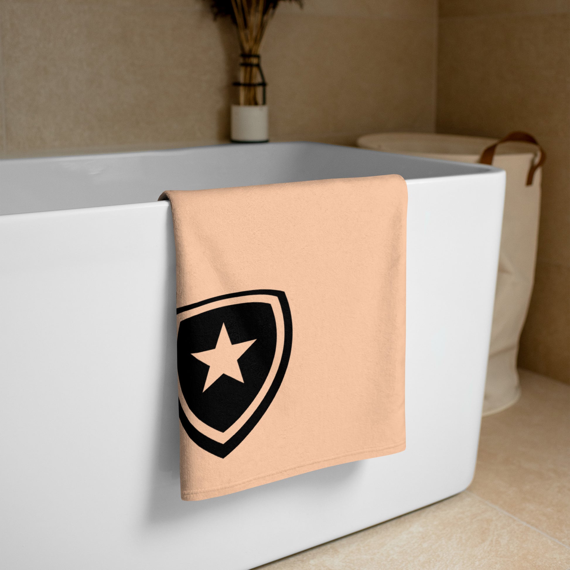 Luxe badkamer handdoek --CH Style-- | Peach |