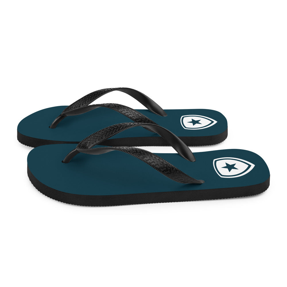 Luxe Slippers  --CH Style-- | Donkerblauw |