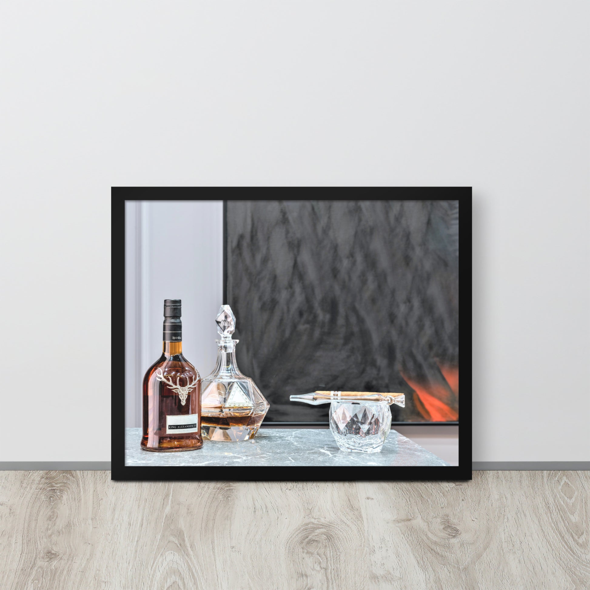 Whisky -- High Quality -- Framed on photo paper