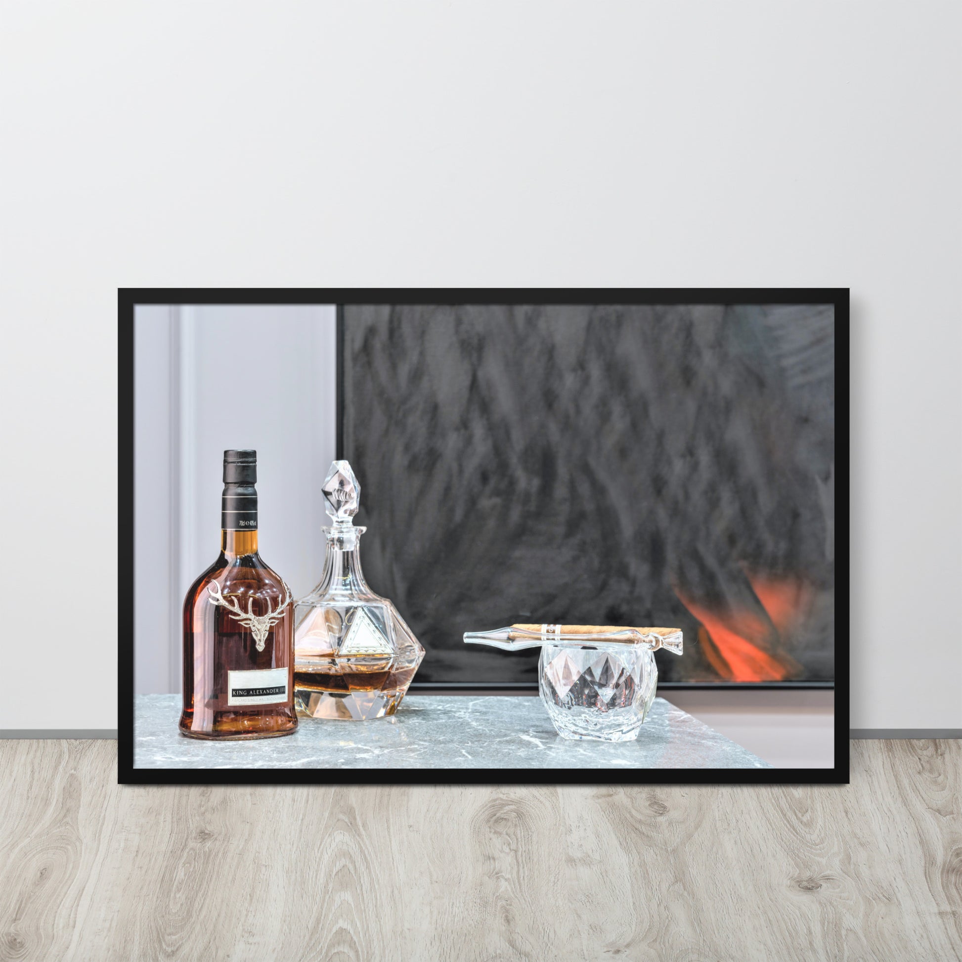 Whisky -- High Quality -- Framed on photo paper