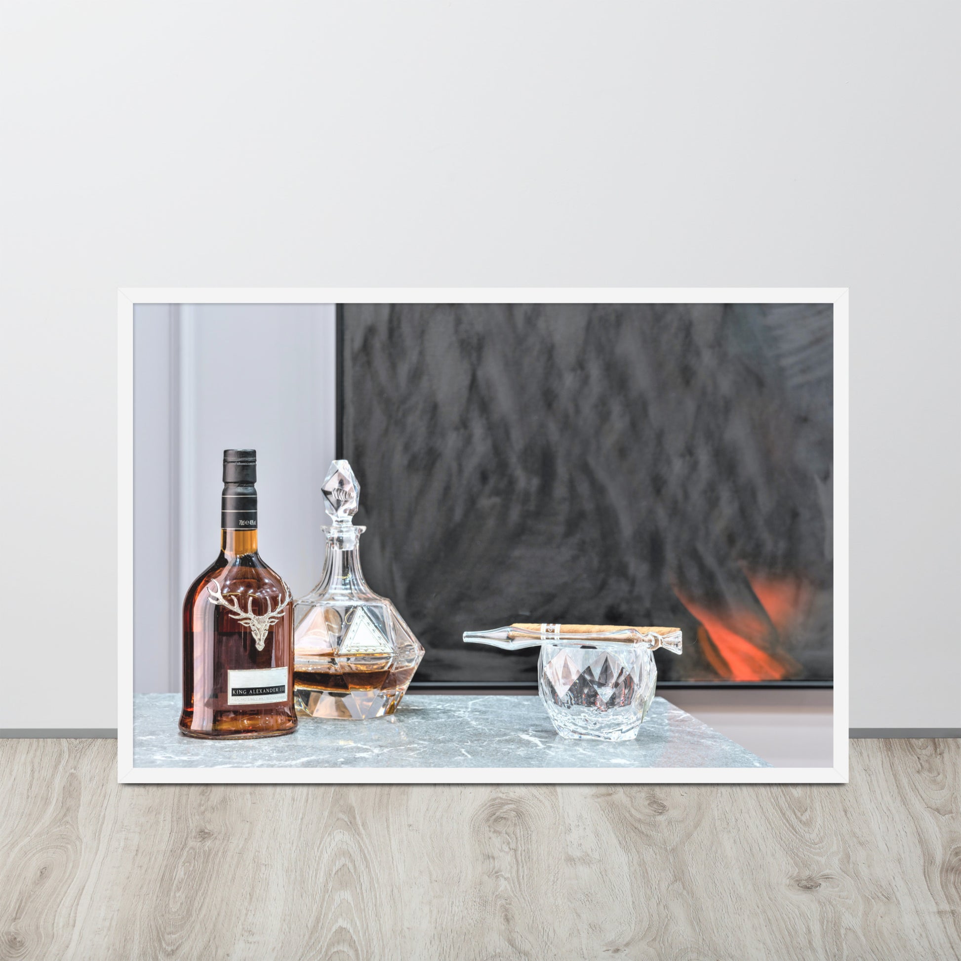 Whisky -- High Quality -- Framed on photo paper