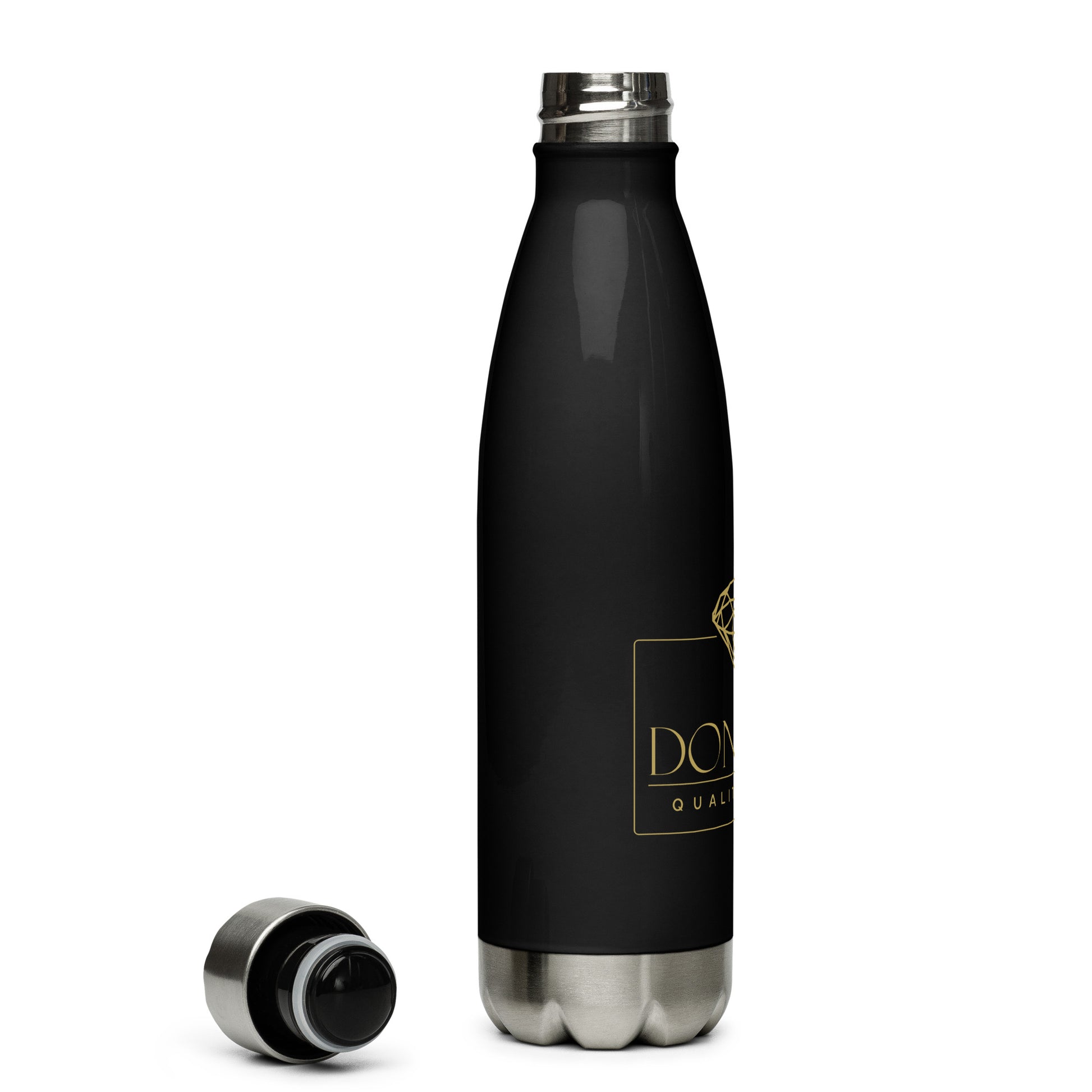 Luxury Stainless Steel Water Bottle --Donna G.-- Black