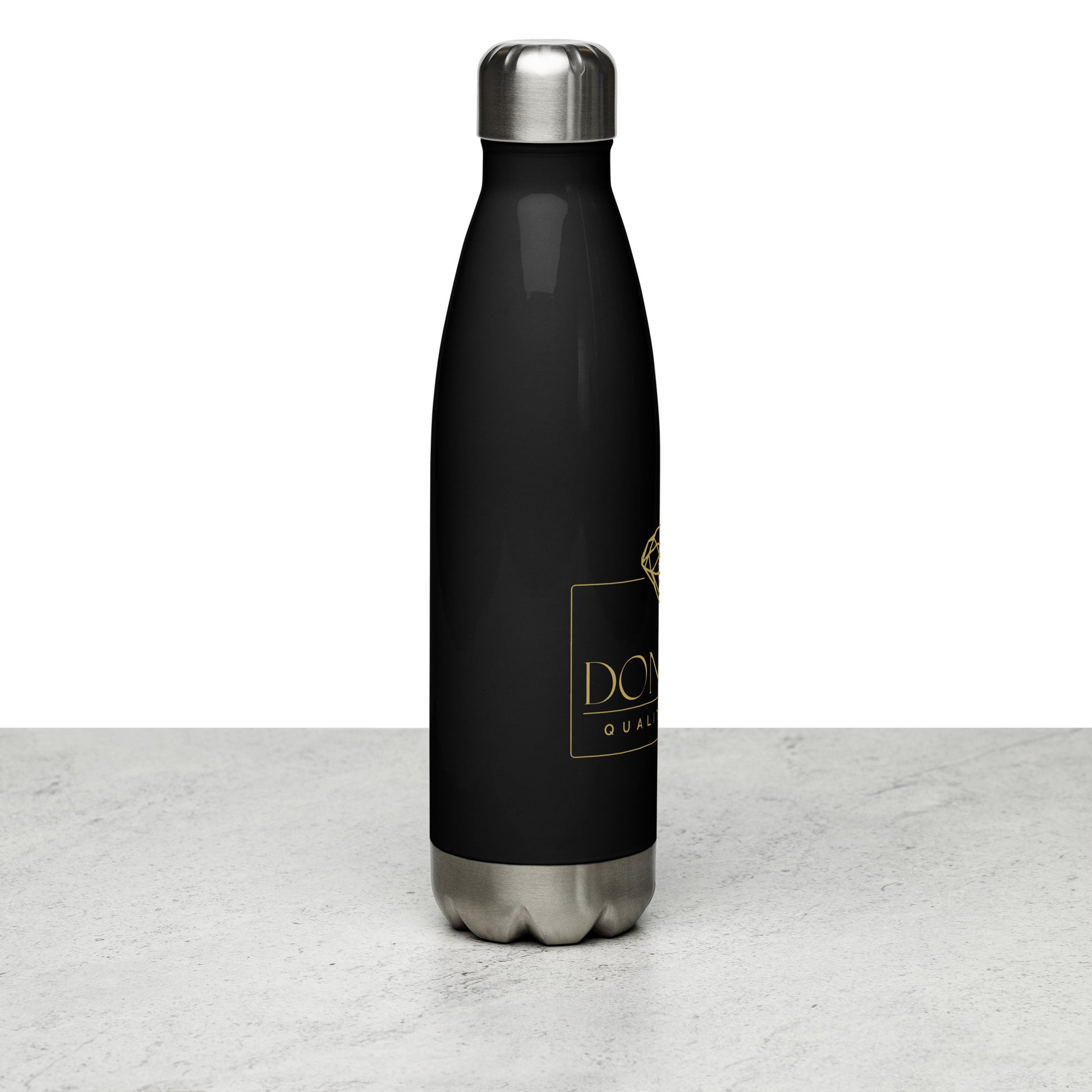 Luxury Stainless Steel Water Bottle --Donna G.-- Black