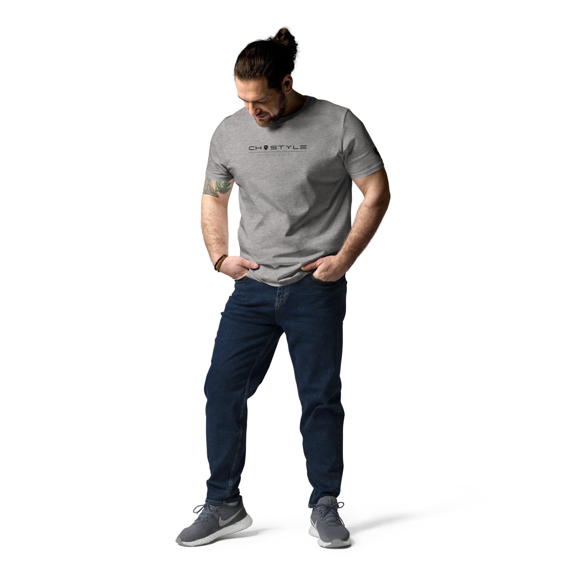 100% Organic T-shirt Grey