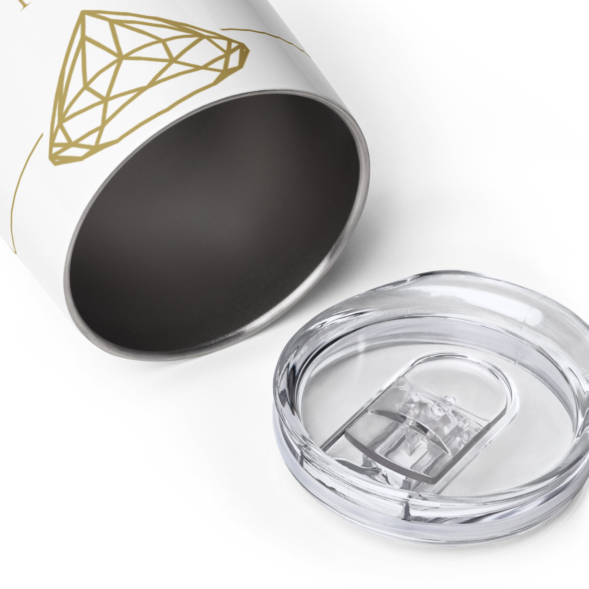 Luxury Wine tumbler --Donna G.-- White