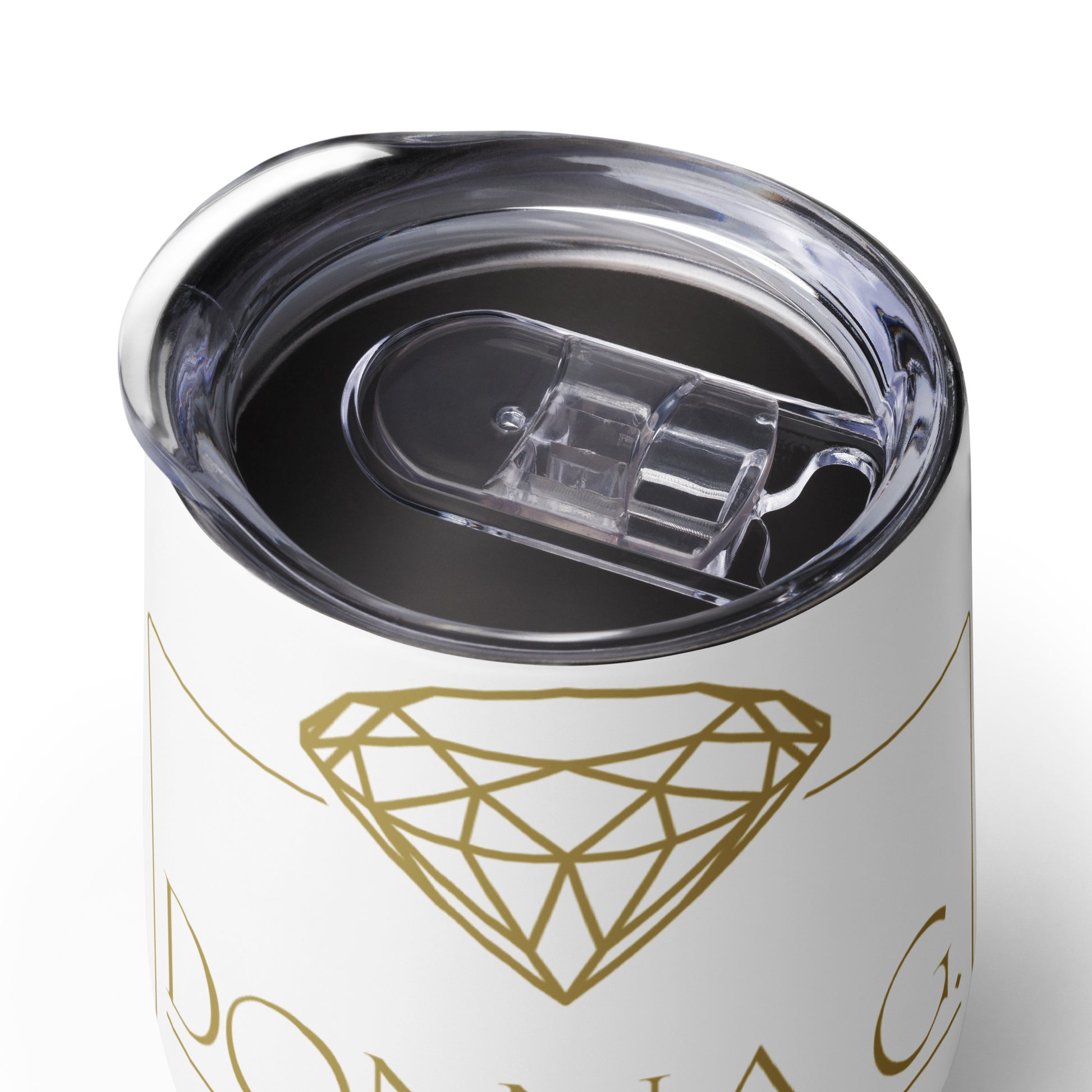 Luxury Wine tumbler --Donna G.-- White