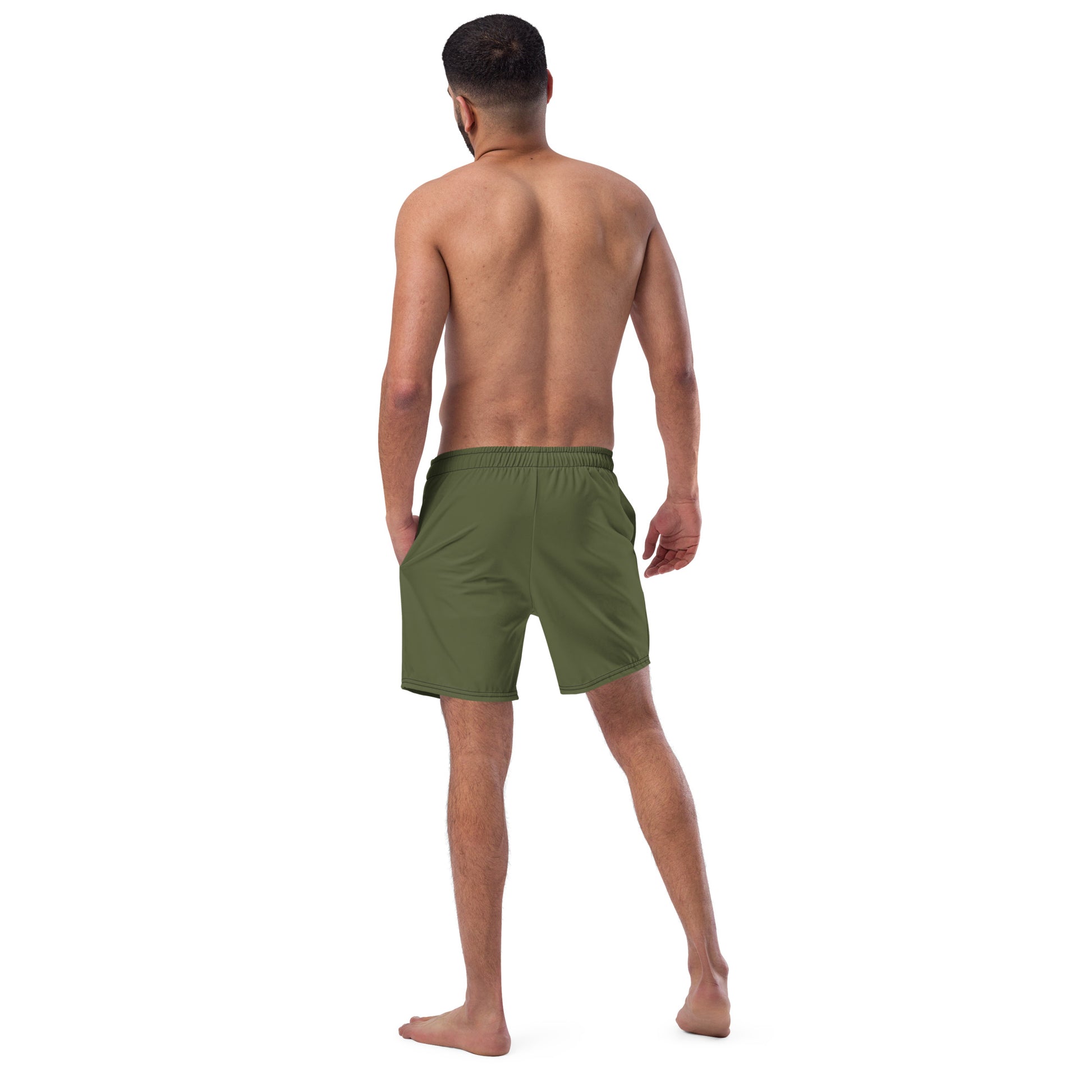 Men's swim trunks -Green-