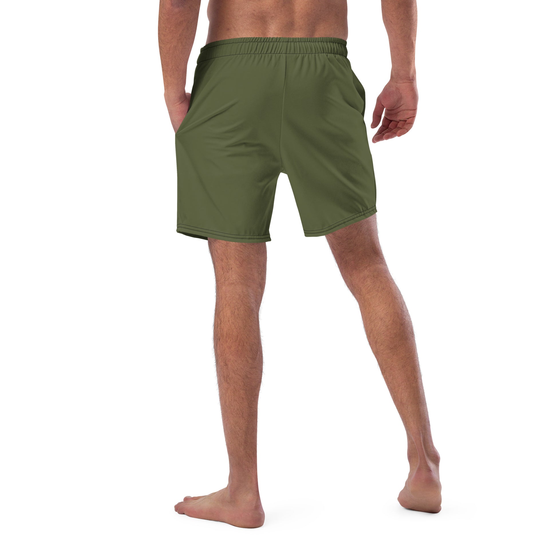 Men's swim trunks -Green-