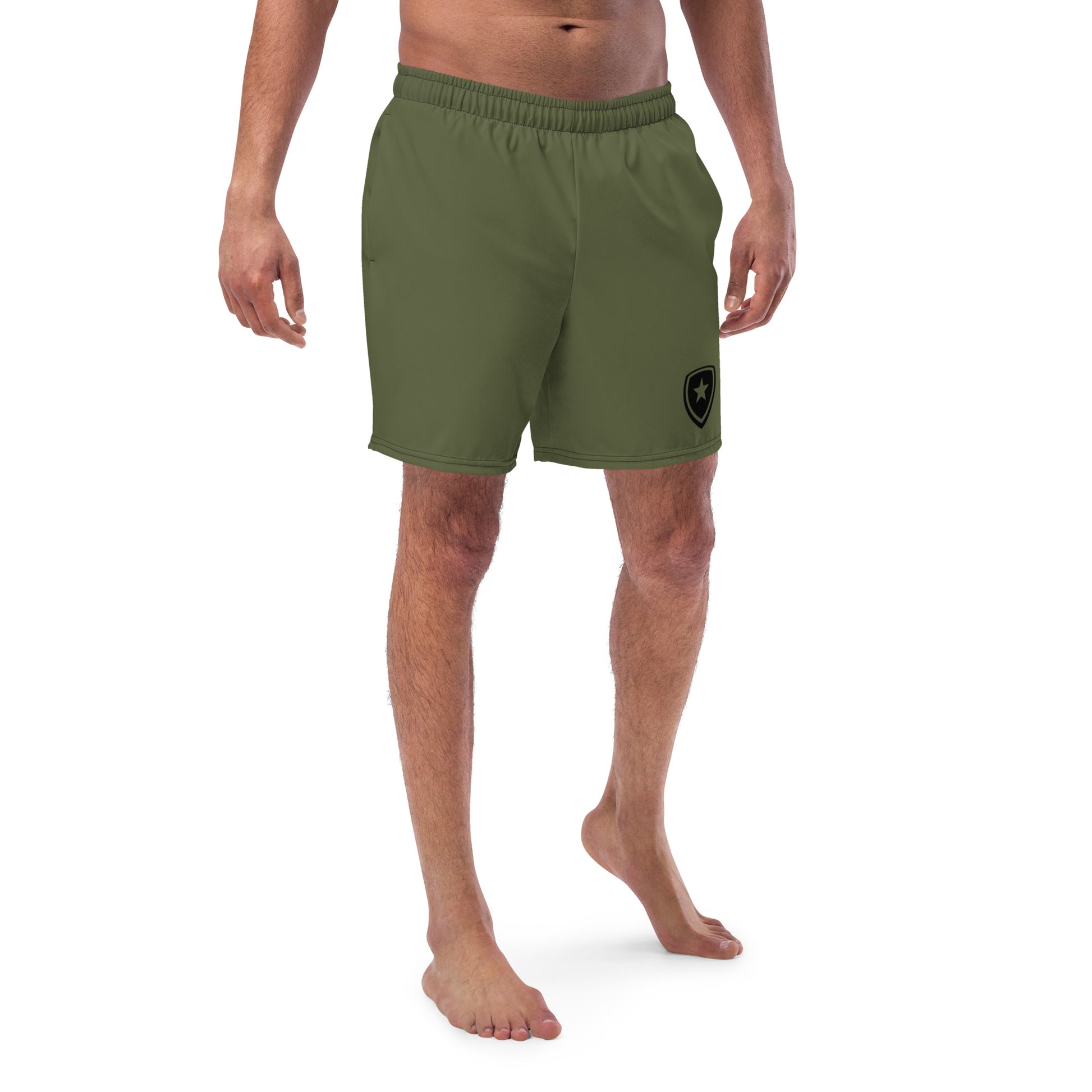Men's swim trunks -Green-