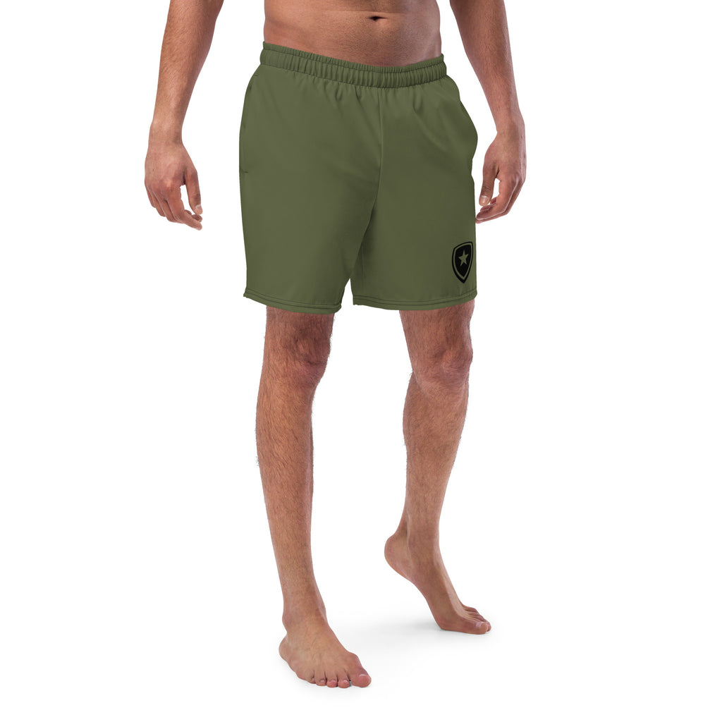 Men's swim trunks -Green-