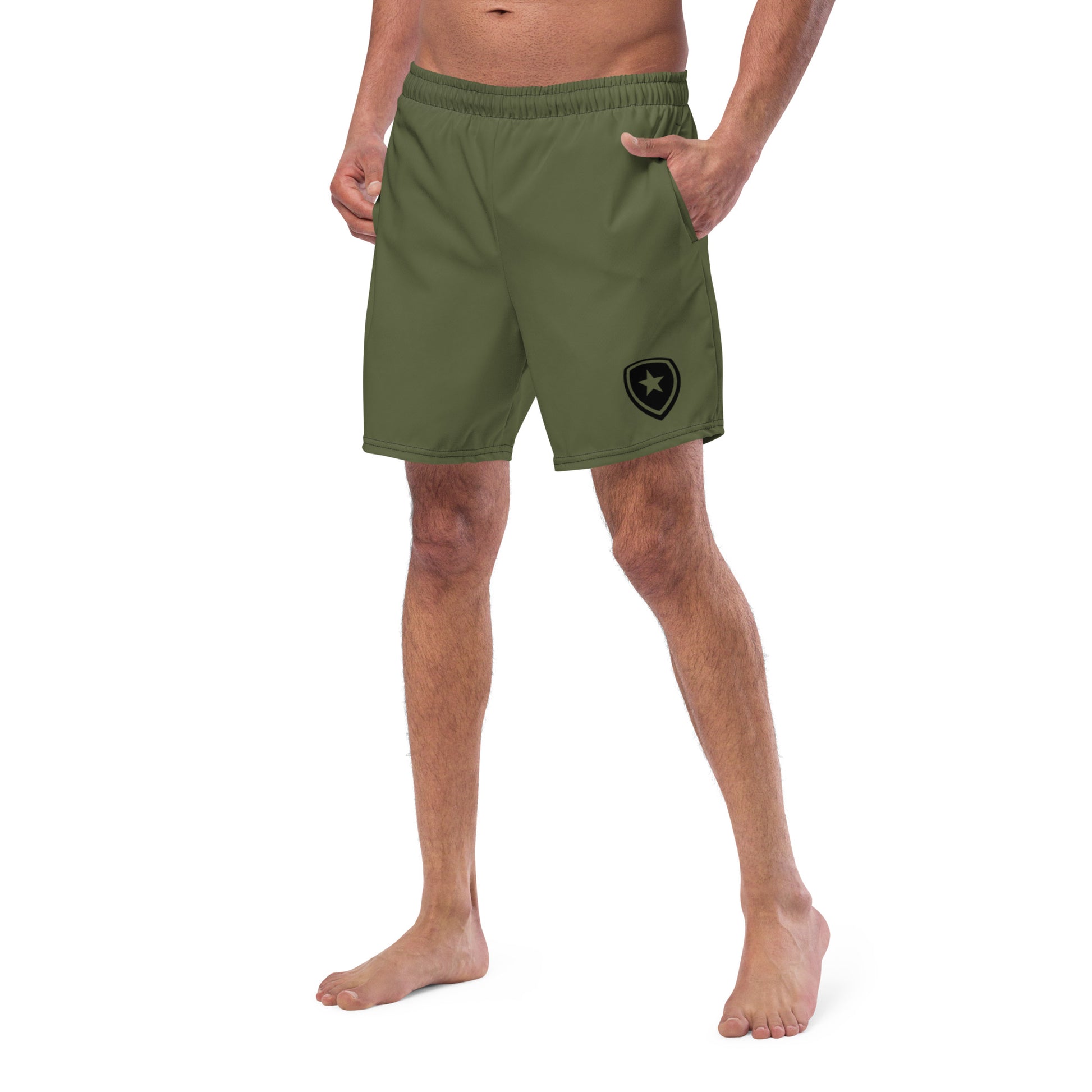 Men's swim trunks -Green-