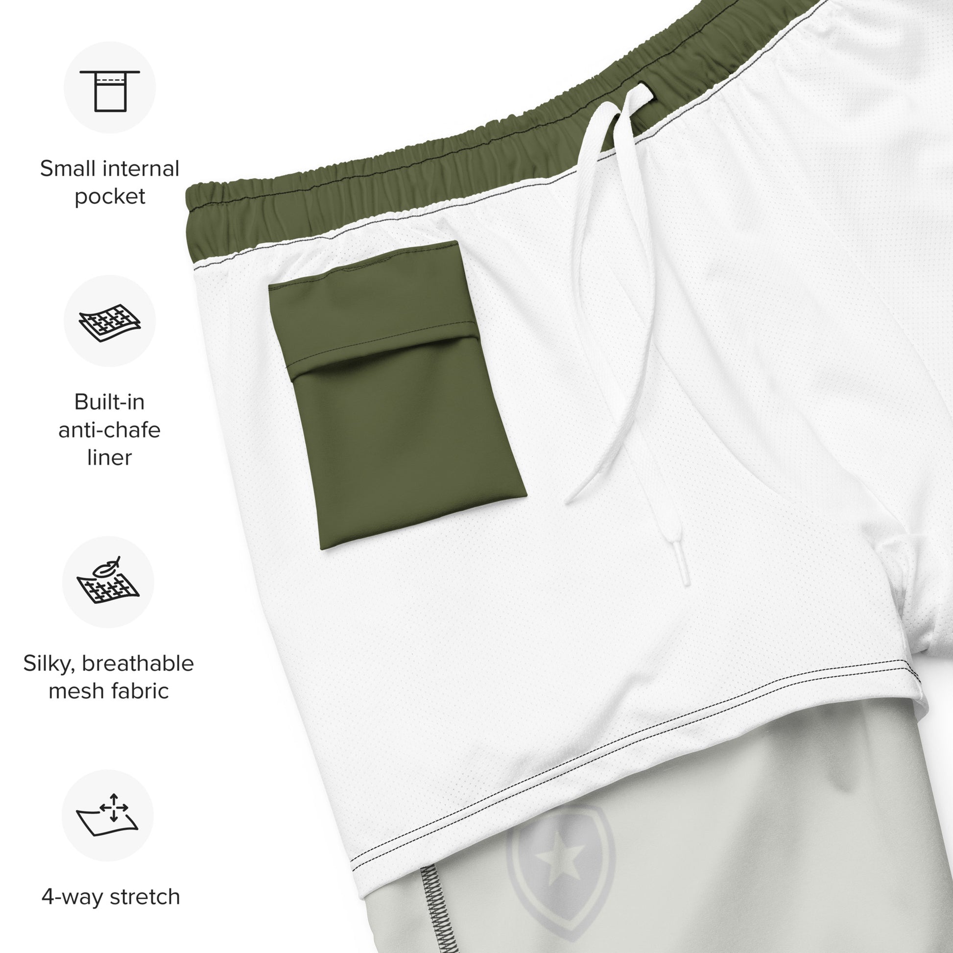 Men's swim trunks -Green-