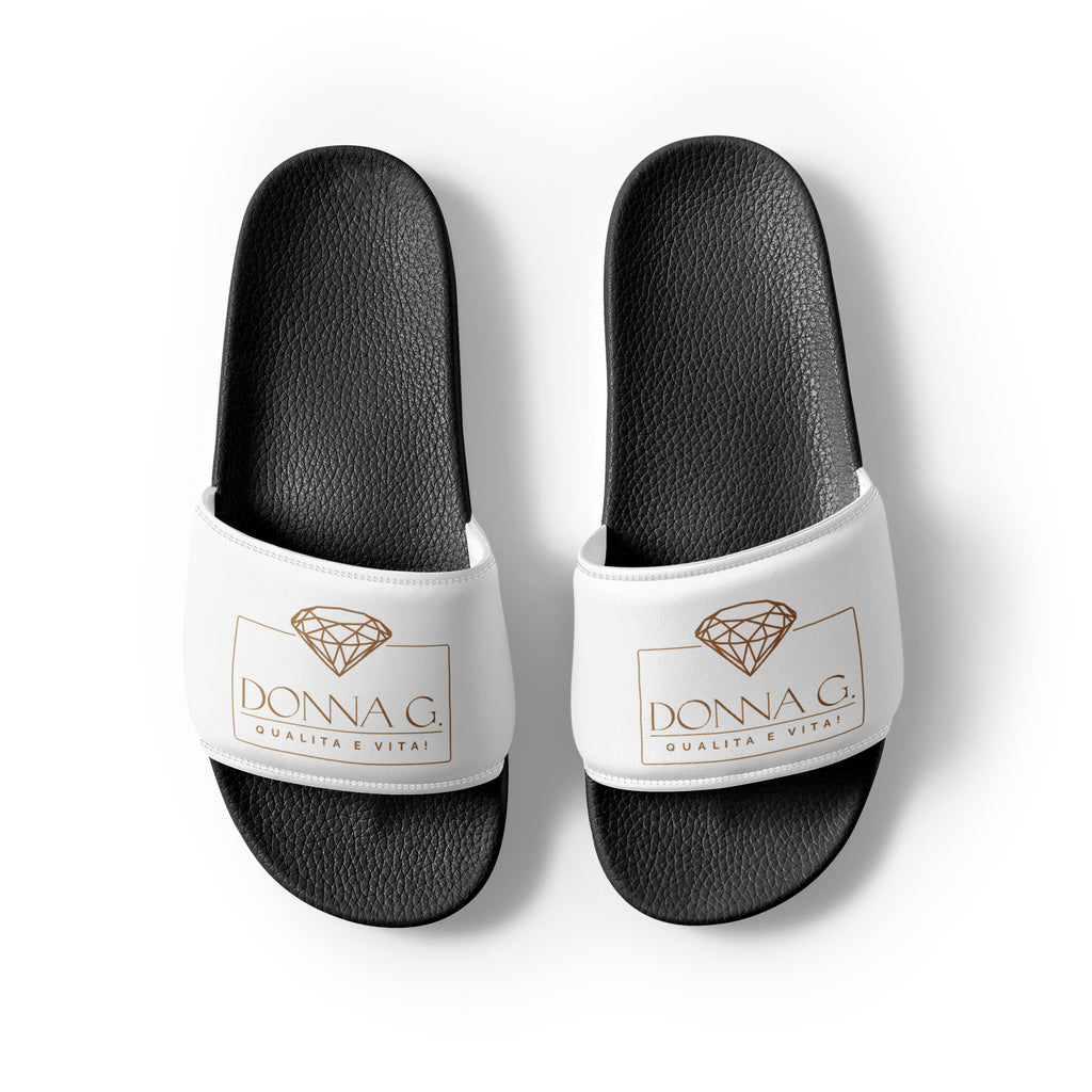 Luxe heren slippers -- Donna G. | Zwart & Wit |