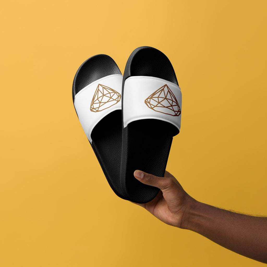 Luxe heren slippers --Donna G.-- | Zwart & Wit |