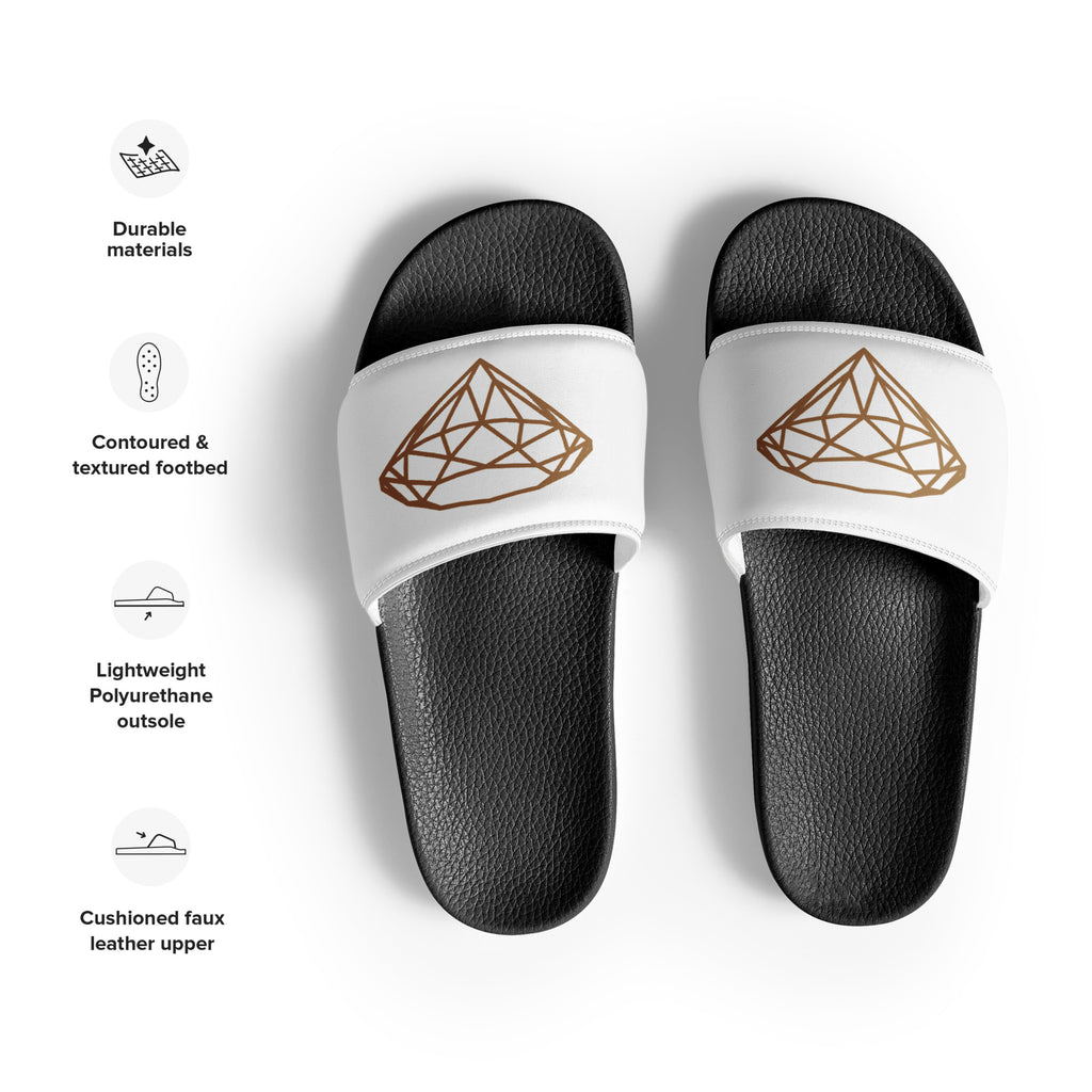 Luxe heren slippers --Donna G.-- | Zwart & Wit |