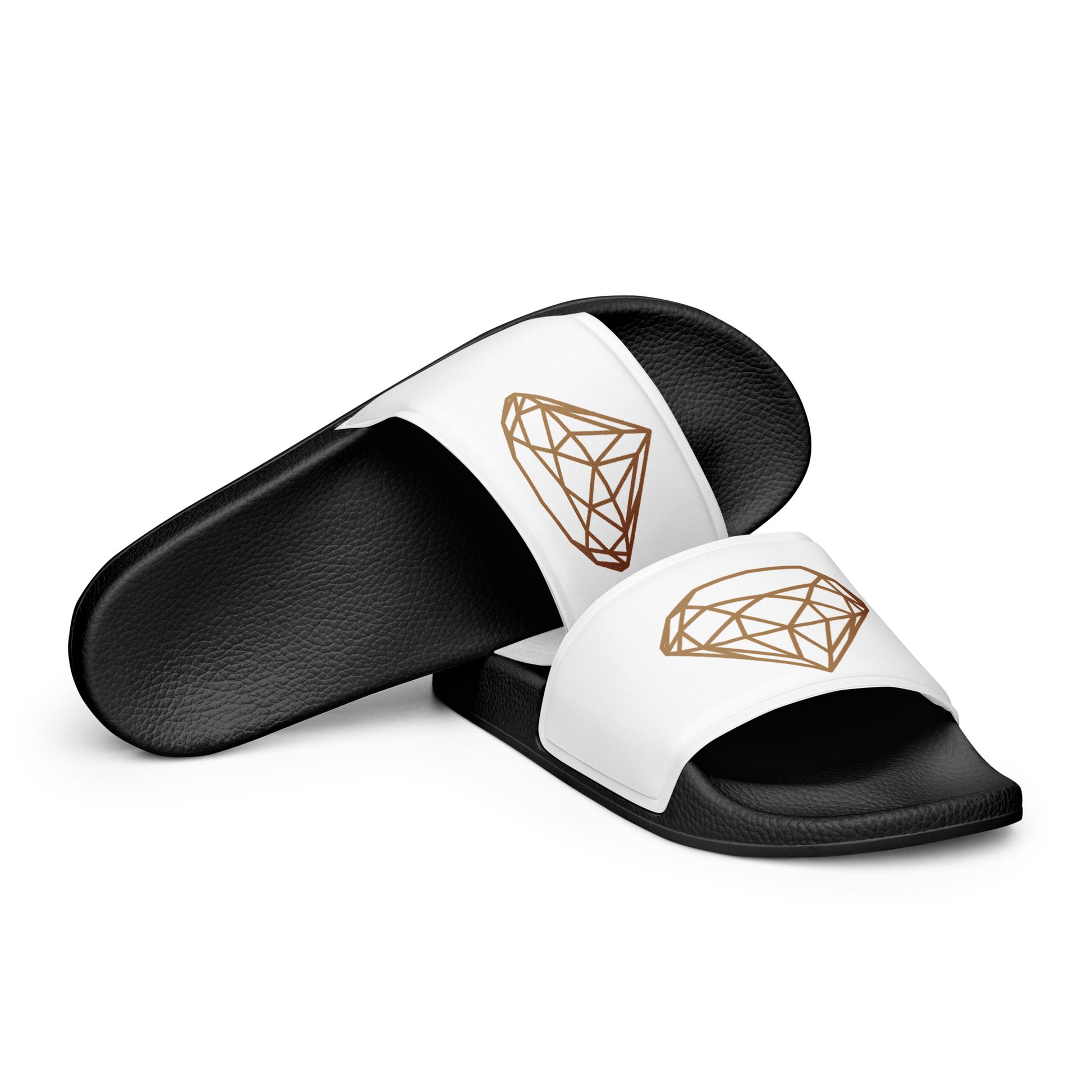 Luxe heren slippers --Donna G.-- | Zwart & Wit |