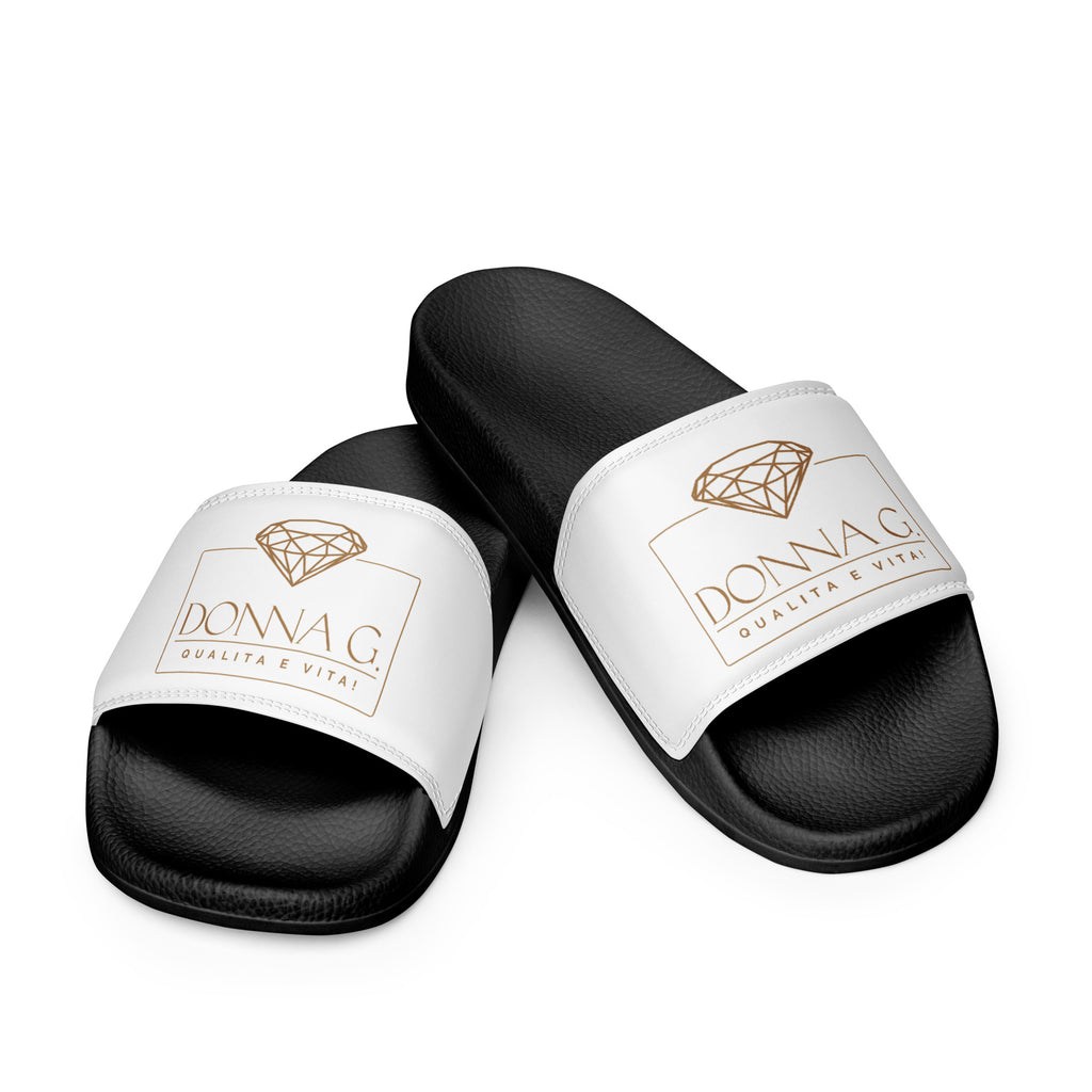 Luxe heren slippers -- Donna G. | Zwart & Wit |