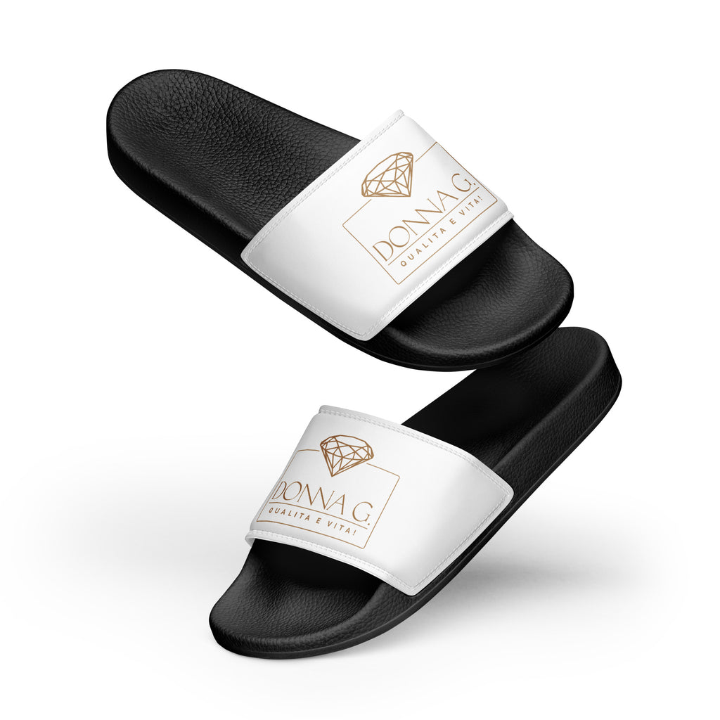 Luxe heren slippers -- Donna G. | Zwart & Wit |