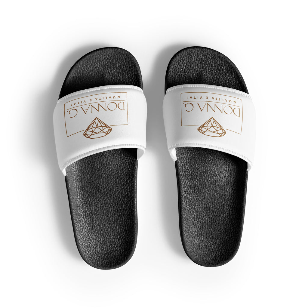 Luxe heren slippers -- Donna G. | Zwart & Wit |