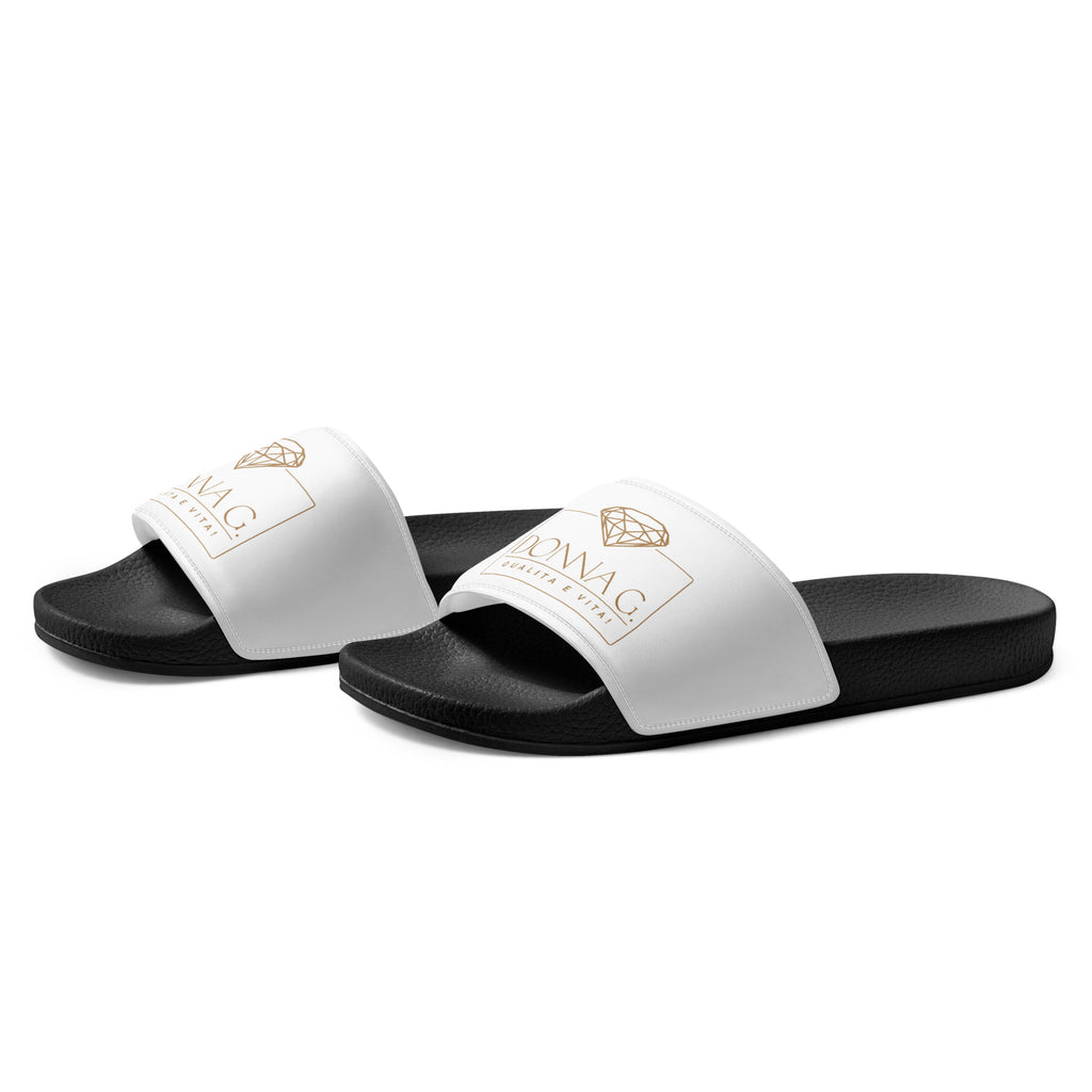 Luxe heren slippers -- Donna G. | Zwart & Wit |