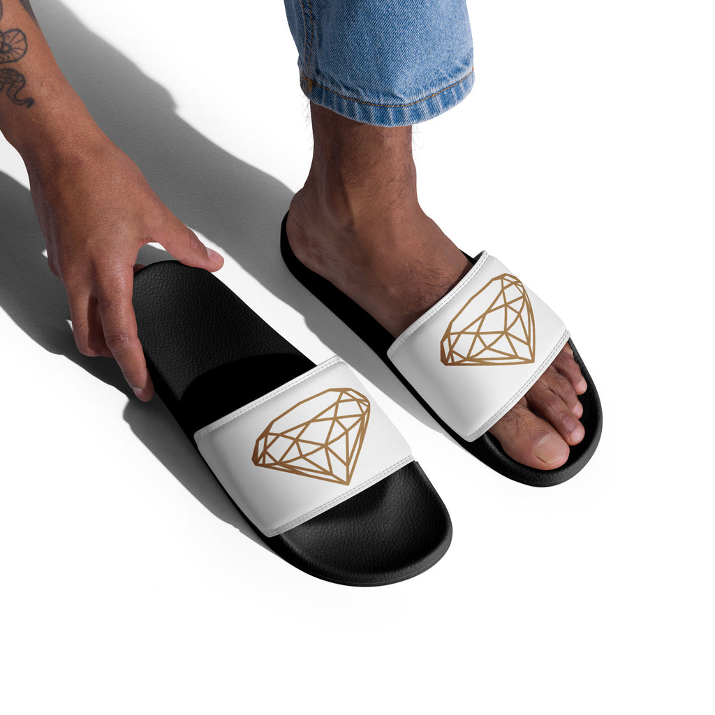 Luxe heren slippers --Donna G.-- | Zwart & Wit |