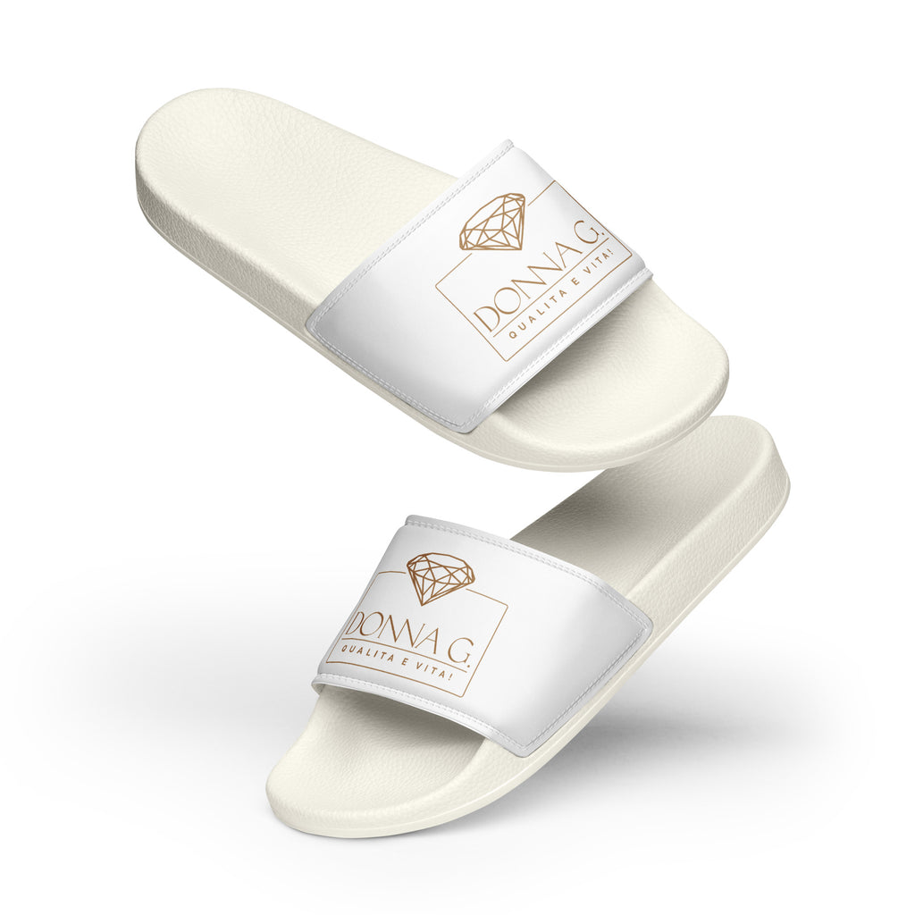 Luxe heren slippers -- Donna G. | Zwart & Wit |