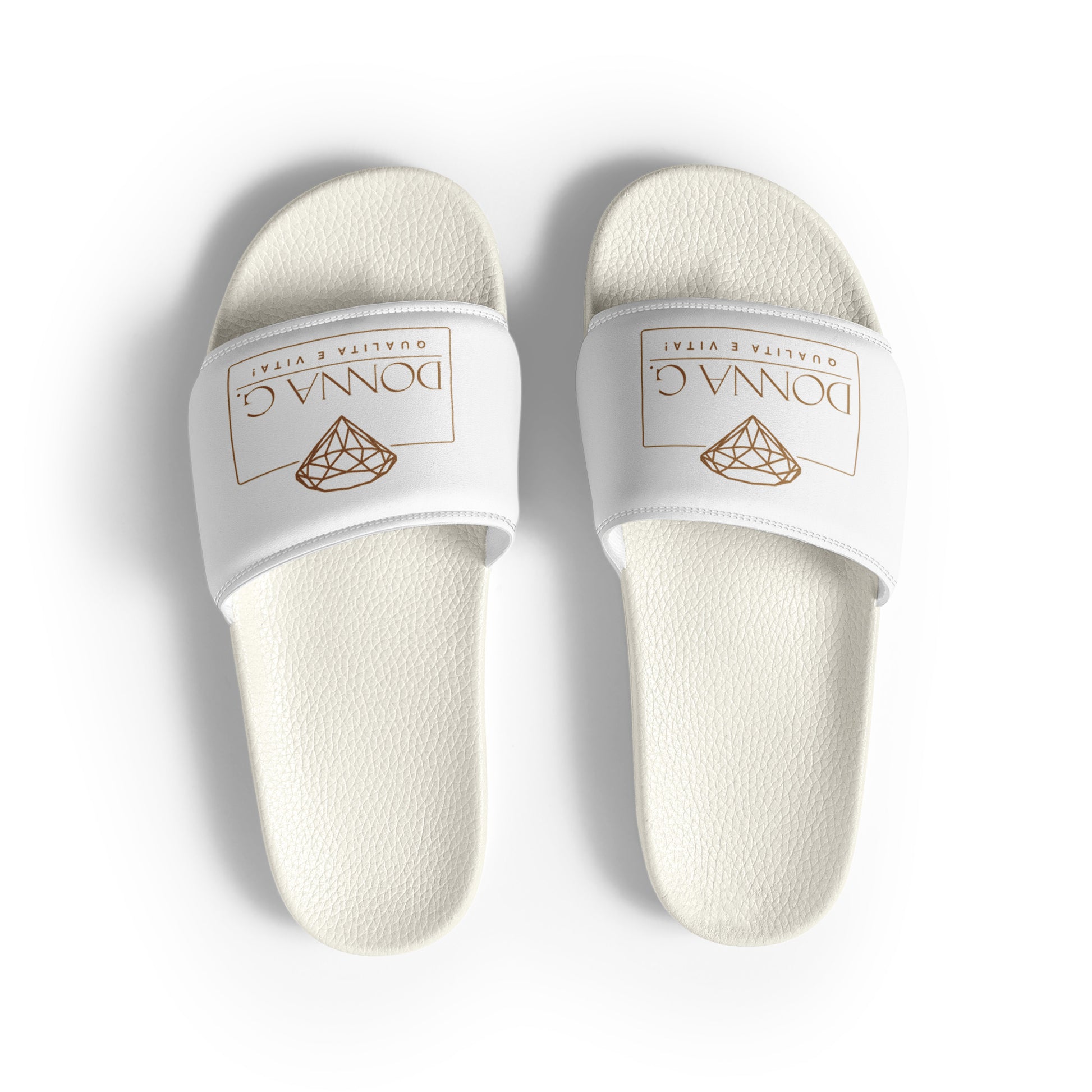 Luxe heren slippers -- Donna G. | Zwart & Wit |