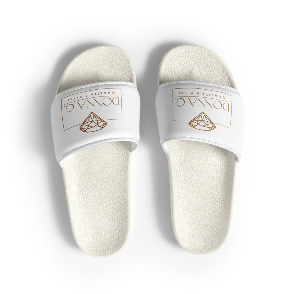 Luxe heren slippers -- Donna G. | Zwart & Wit |
