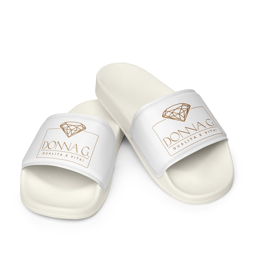 Luxe heren slippers -- Donna G. | Zwart & Wit |