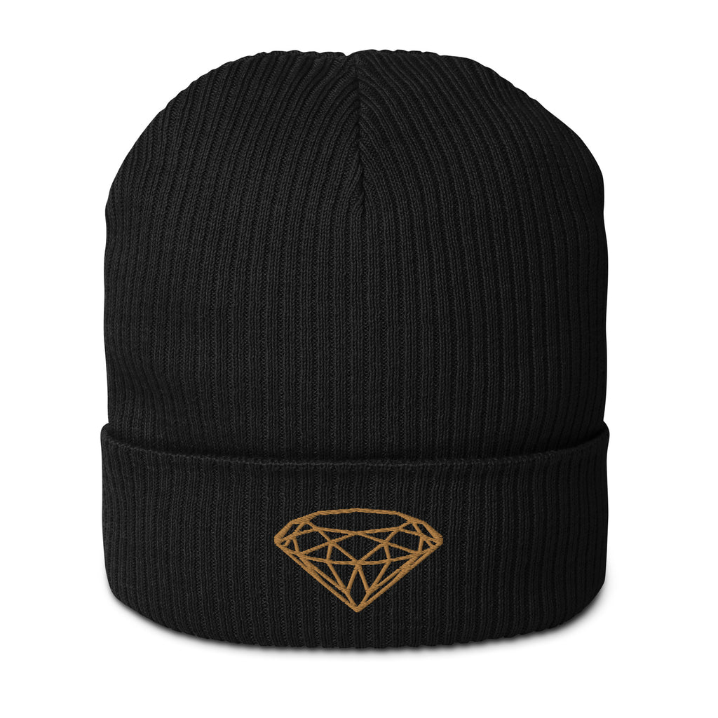 100% Organic Ribbed Beanie --Donna G.-- Green