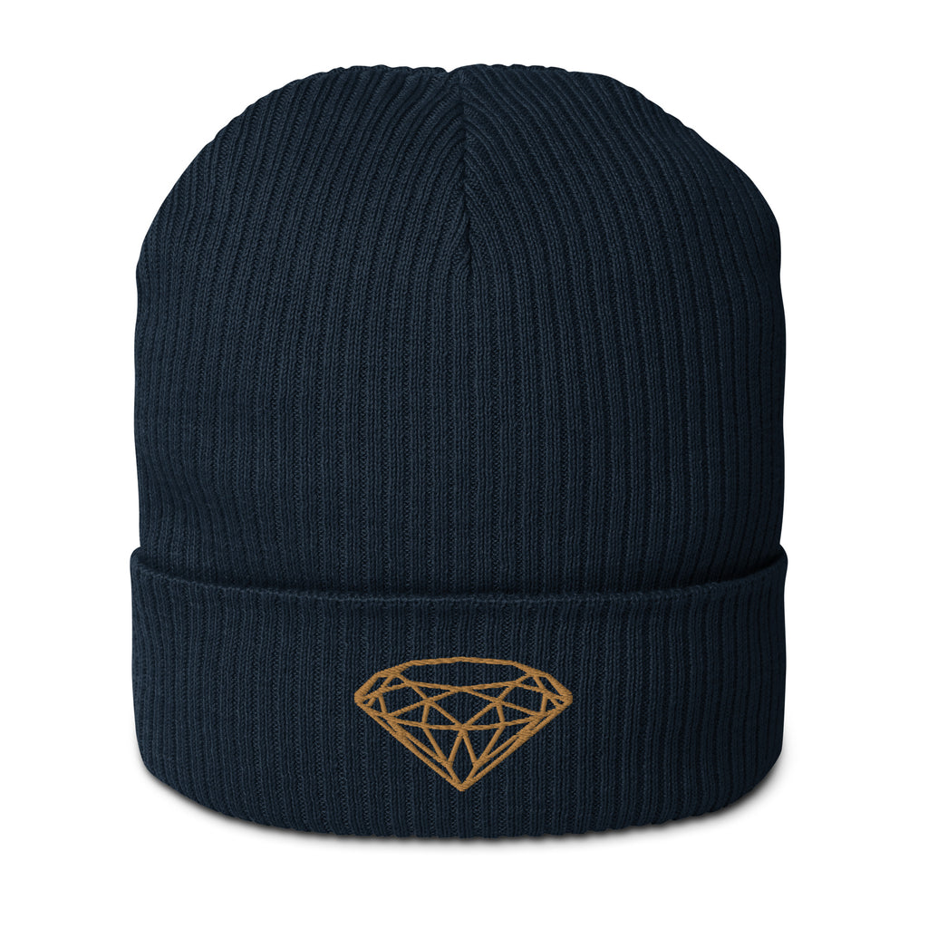 100% Organic Ribbed Beanie --Donna G.-- Green