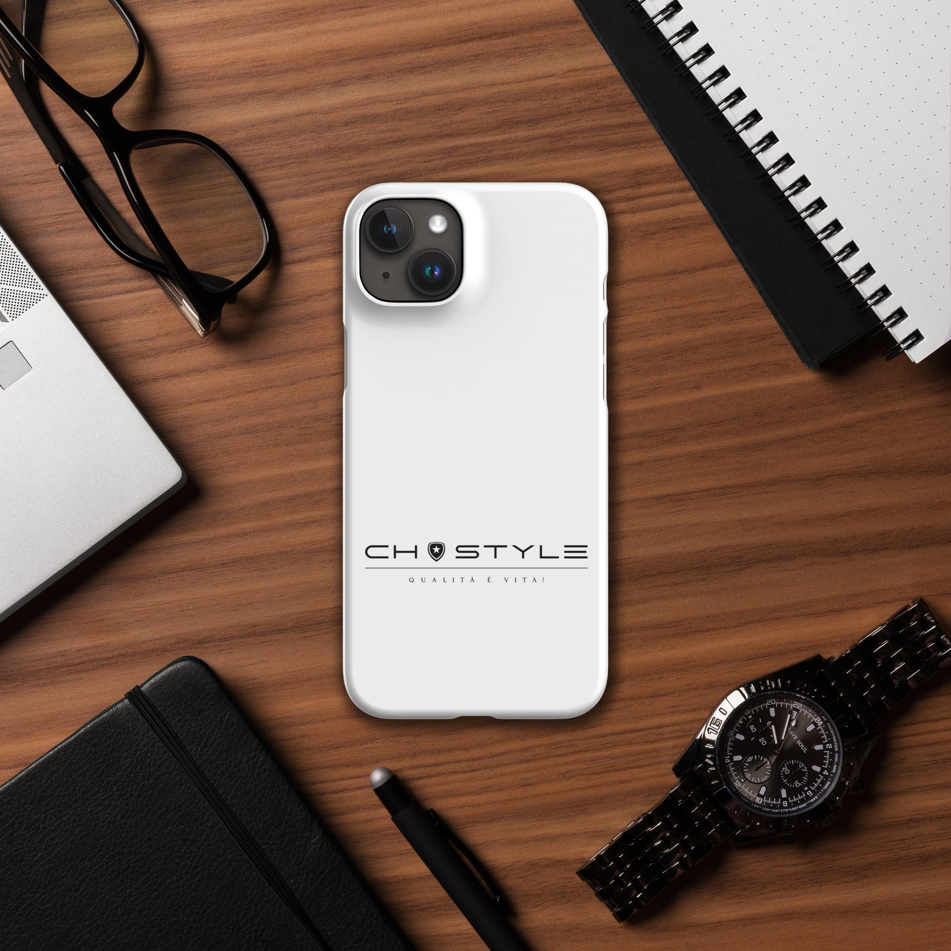 Luxe hardcover telefoonhoes voor Iphone 15 --CH Style--