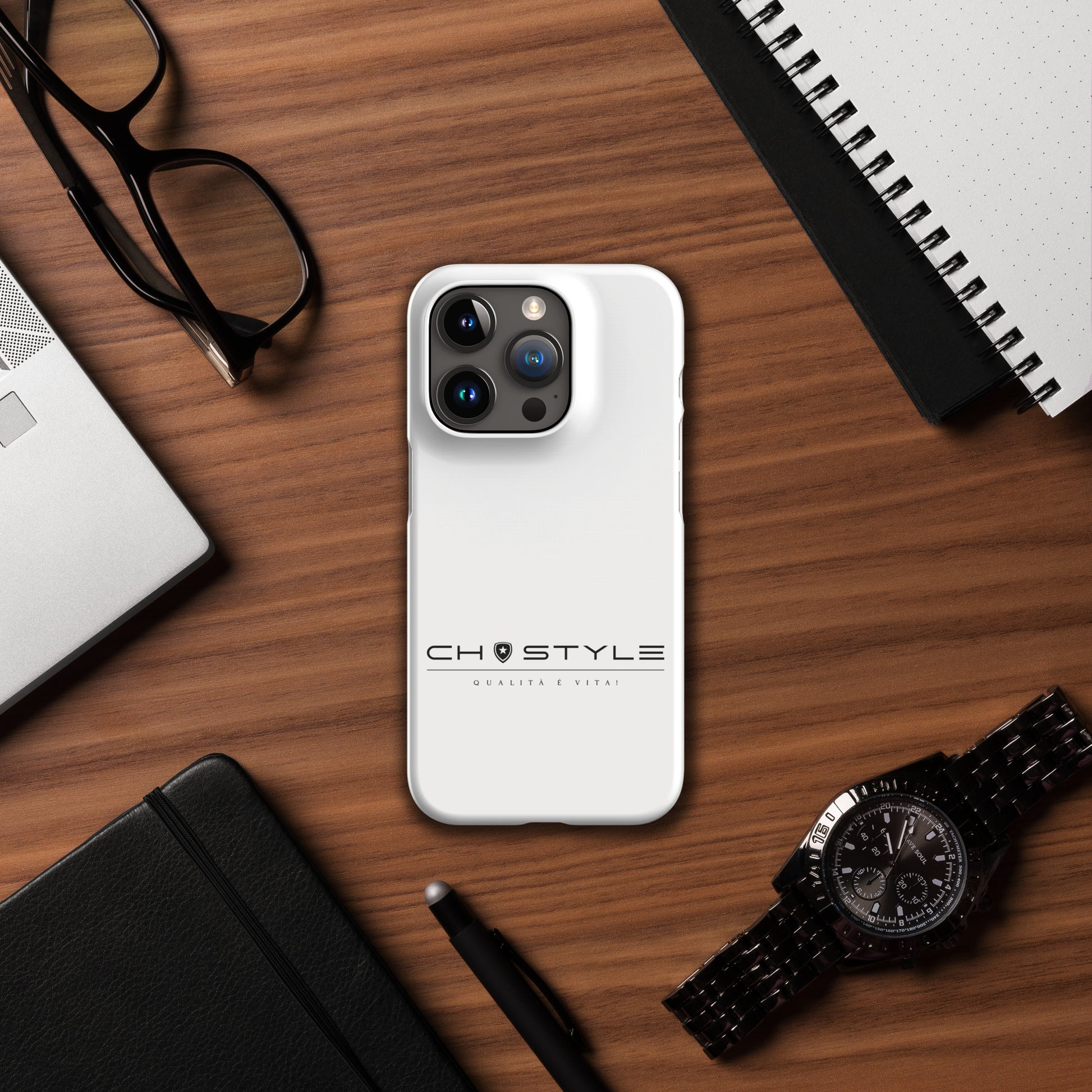Luxe hardcover telefoonhoes voor Iphone 15 --CH Style--