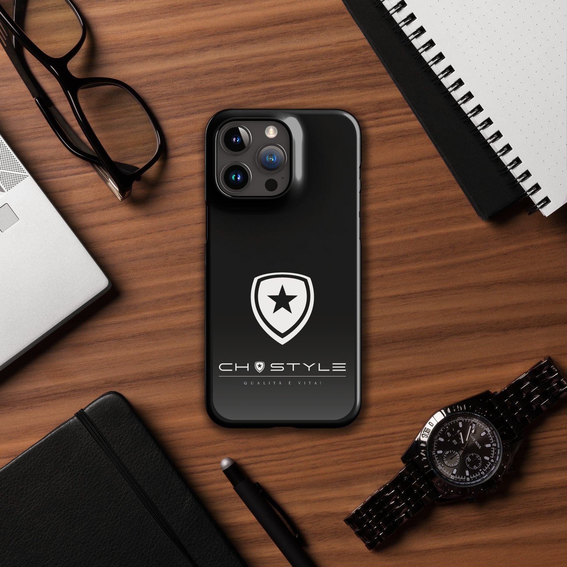 Luxe hardcover telefoonhoes Iphone 15 --CH Style--