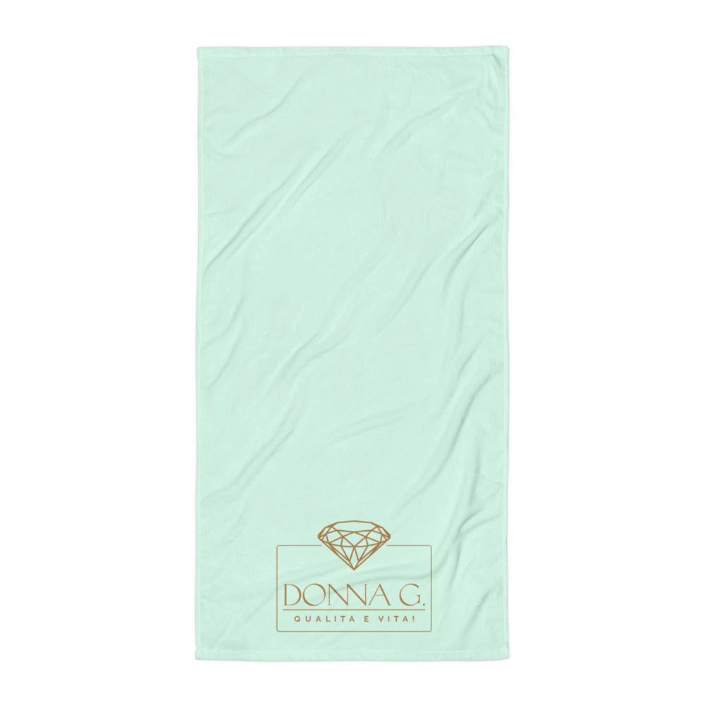 Luxe badkamer handdoek --Donna-G.-- | Lichtgroen |
