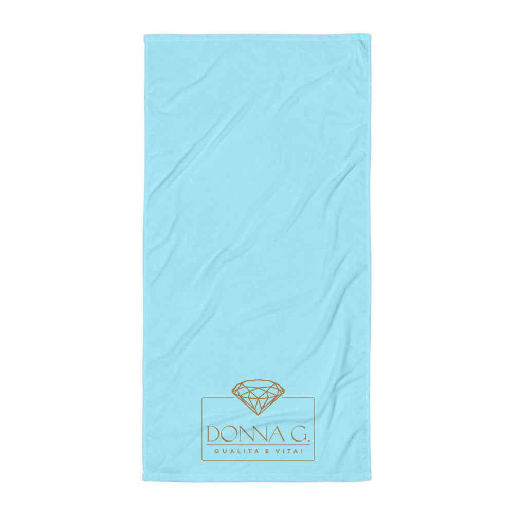 Luxe badkamer handdoek -- Donna G. -- | Licht blauw |