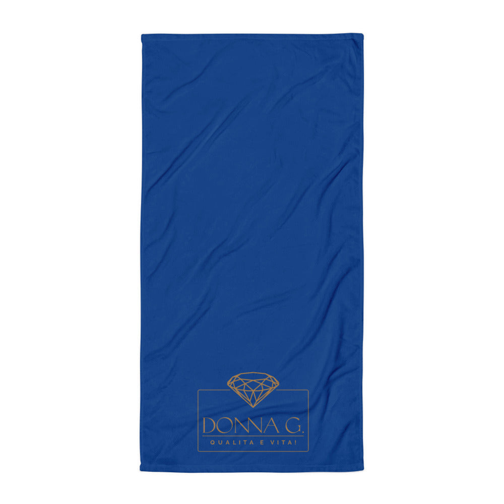 Luxe badkamer handdoek -- Donna G. -- | Blauw |