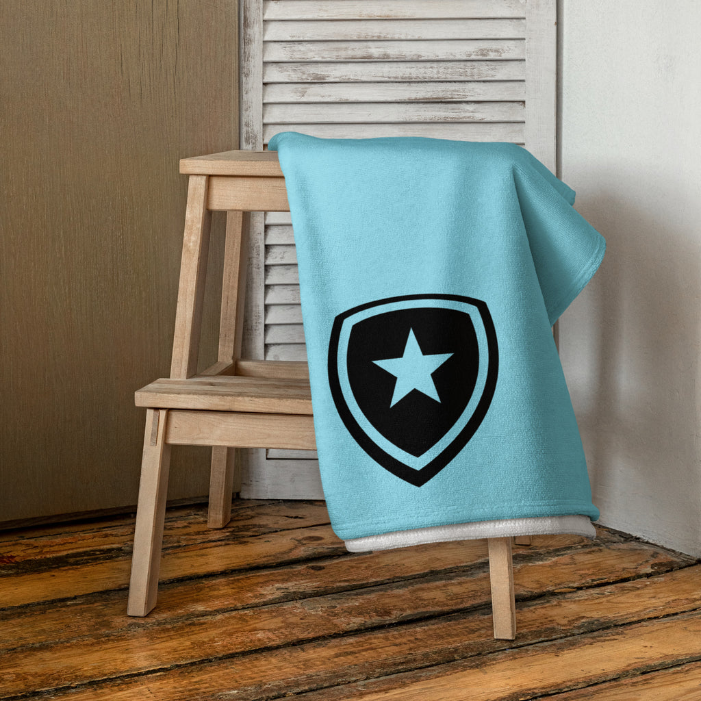 Luxe badkamer handdoek --CH Style-- | Lichtblauw |