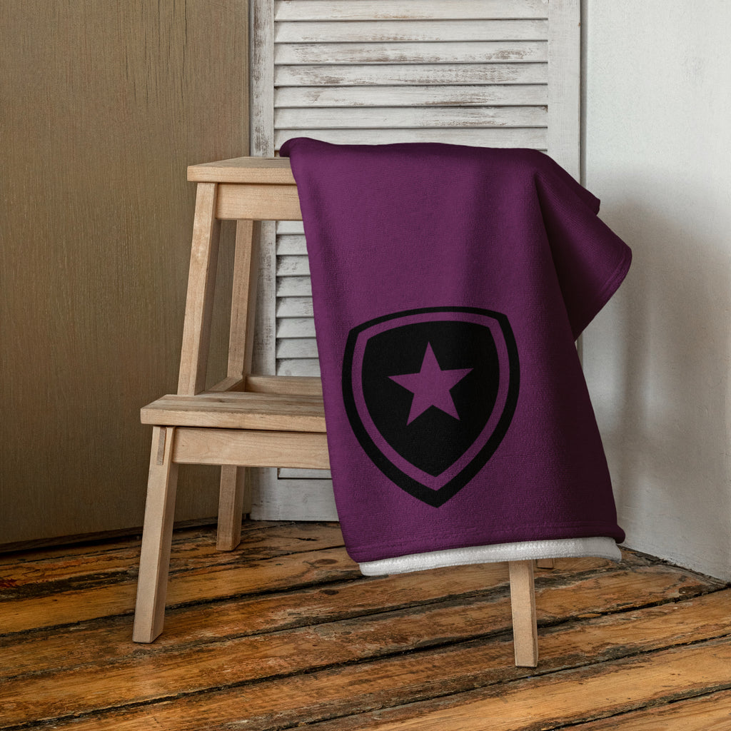 Luxe badkamer handdoek --CH Style-- | Paars |